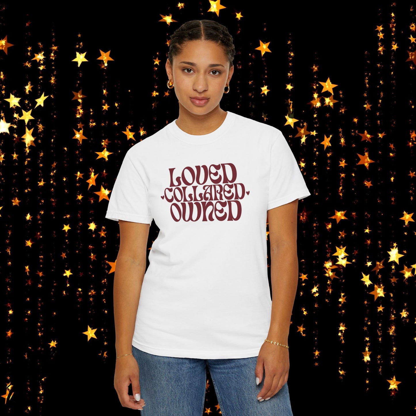 Loved Collared Owned Submissive T-shirt, BDSM themed Kinky Tee, Submissive Wife Gift, BDSM Apparel