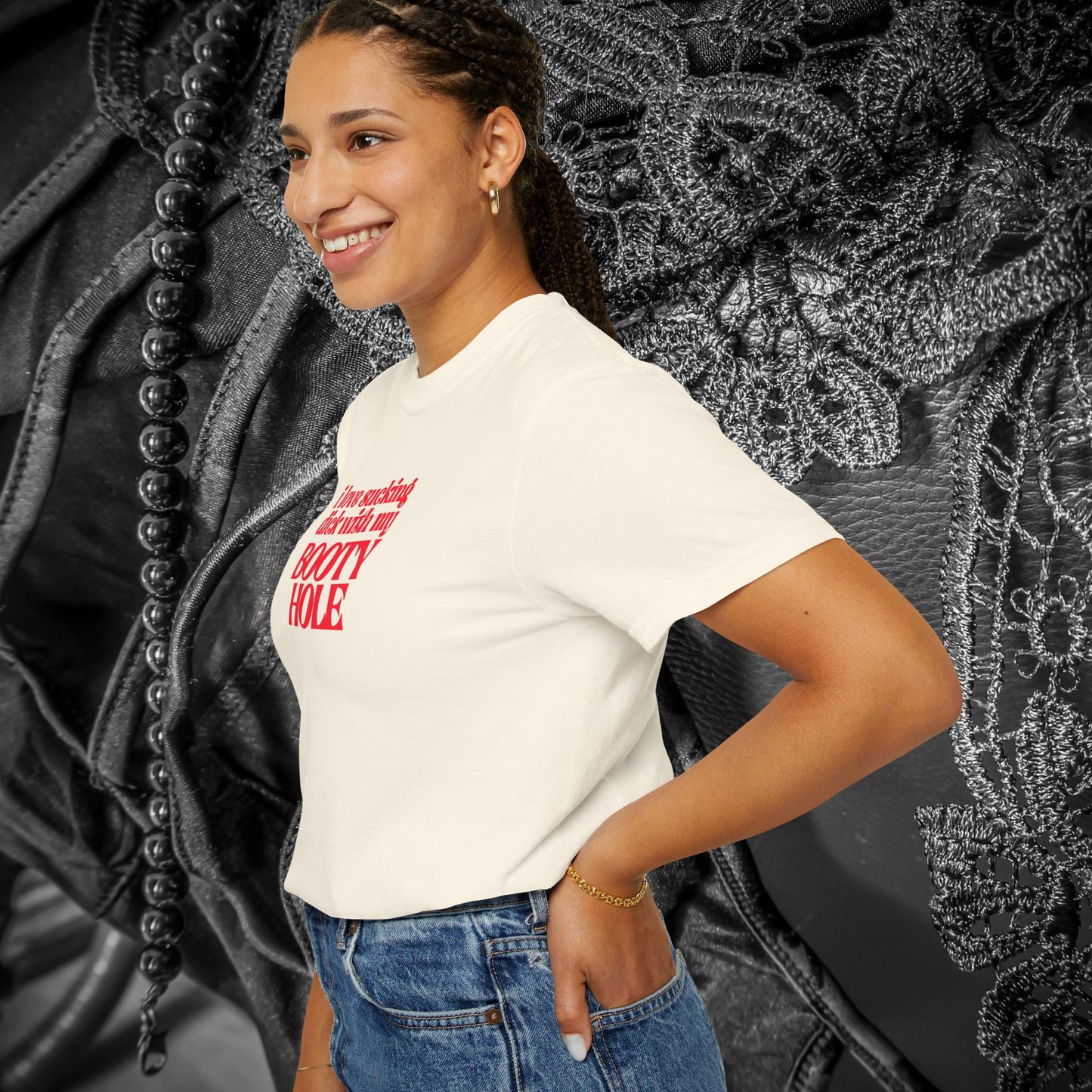 I Love Sucking D*ck With My Booty T-Shirt – Naughty Offensive Garment-Dyed Sexy Wife Tee
