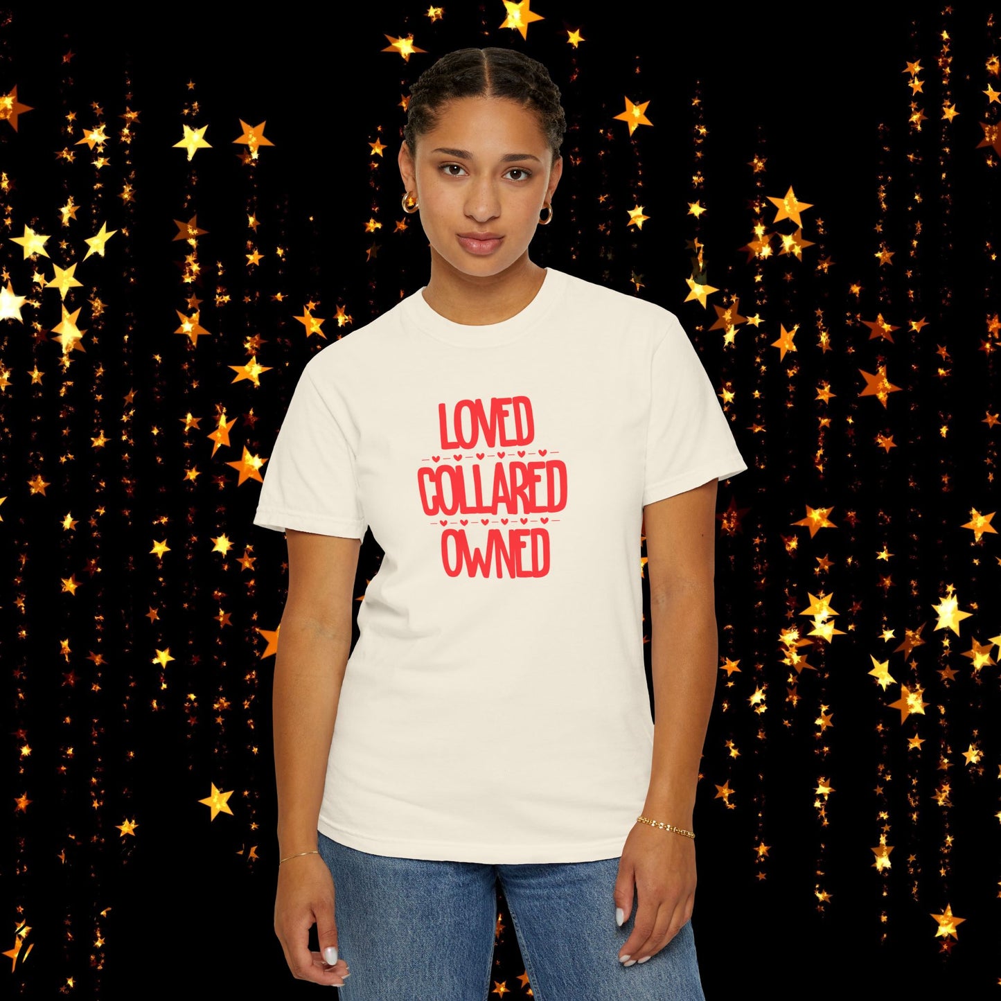 BDSM Loved Collared Owned Submissive T-shirt, Unisex Kinky Tee, Submissive Wife Gift, BDSM Apparel