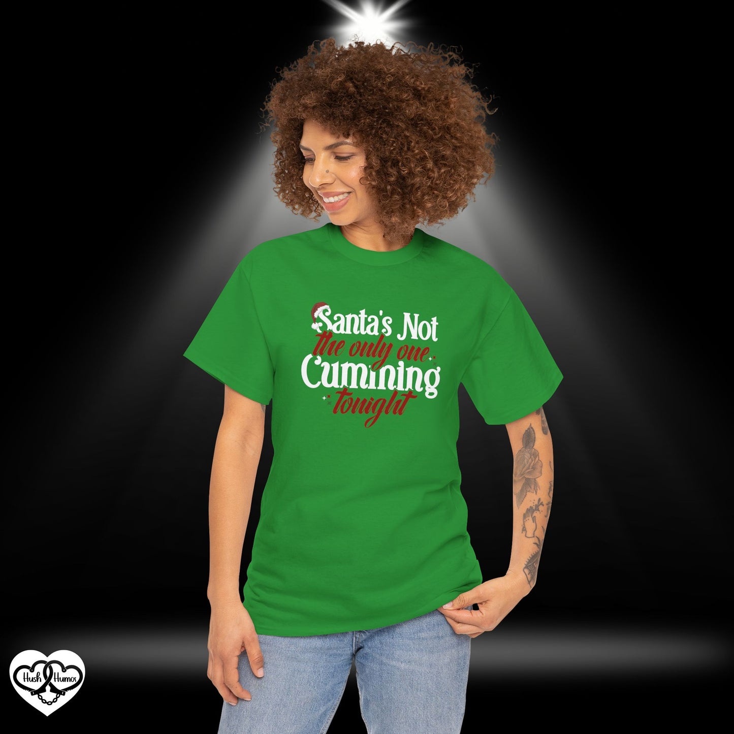 Santa’s Not the Only One Cumming Tonight Shirt – Naughty Christmas Tee for Adults, Funny Holiday Party Shirt, Sexy Xmas Gift