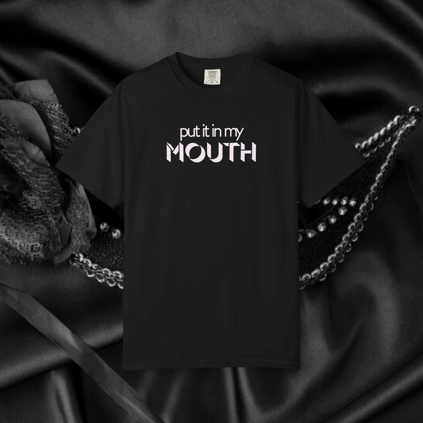 Offensive Hot Wife gift, Put it in My Mouth fun oral sex tshirt for women, NSFW Comfort Color Pepper summer party top, funny sex tee