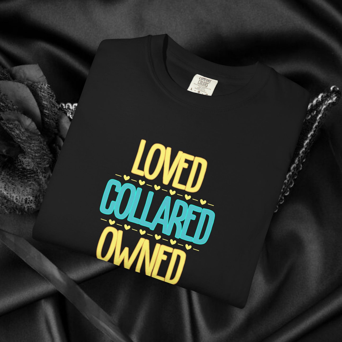 BDSM apparel Submissive tee Loved Collared Owned T-shirt, Kinky Tee