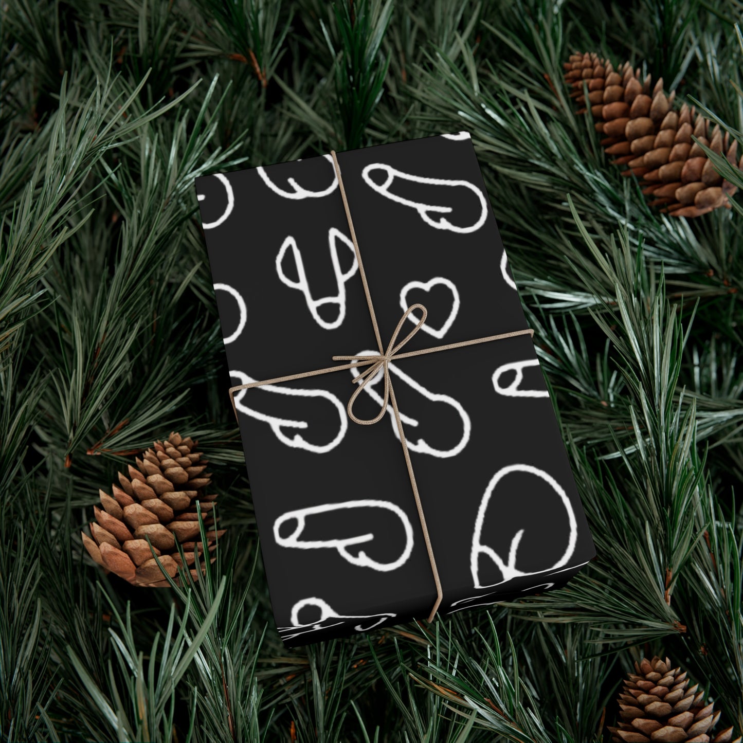 Penis Wrapping Paper – Funny Naughty NSFW D*ck Gift Wrap, Adult Humor Gag Gift Paper