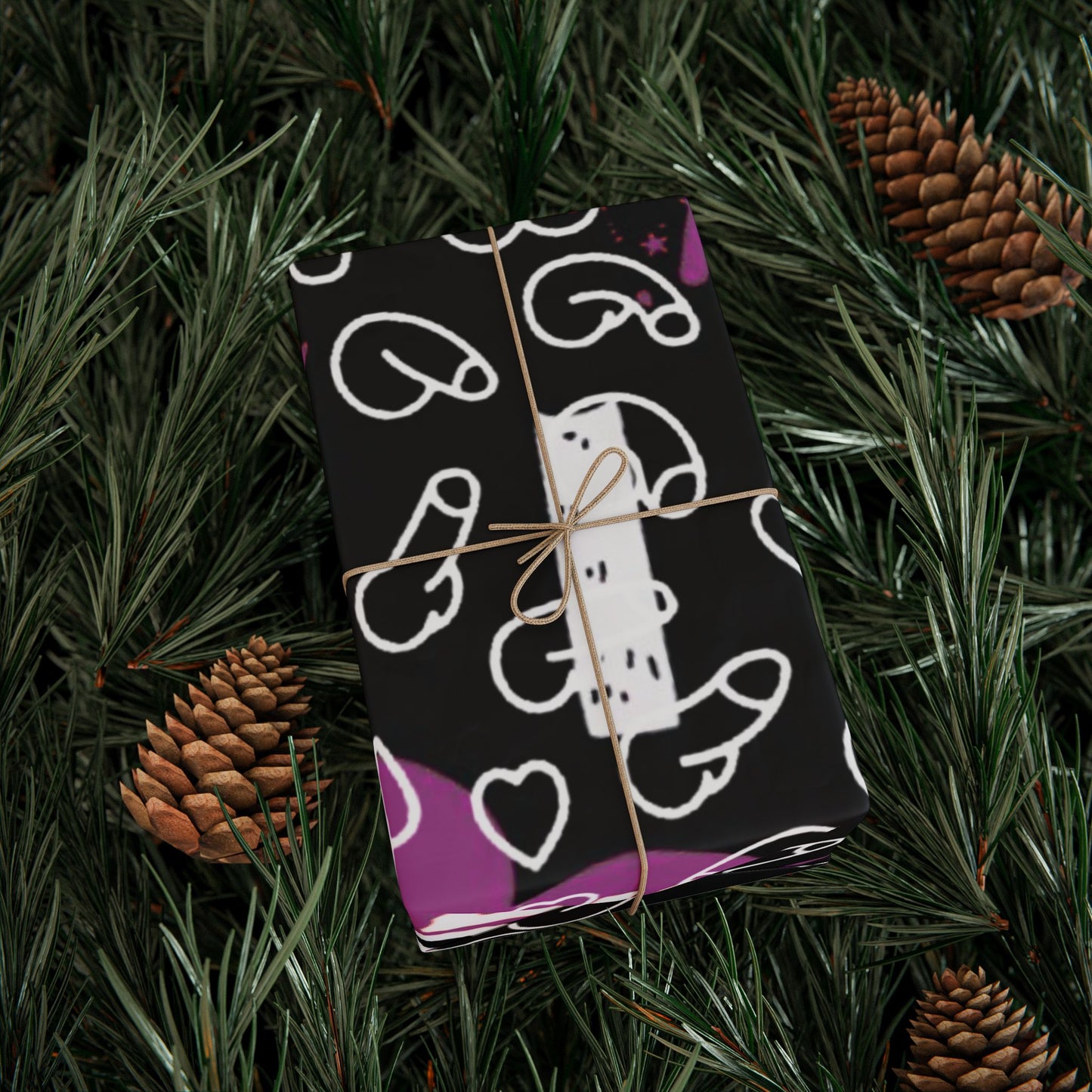 Penis wrapping paper, for Kinky Adult gifts, Dirty d*ck Gift Wrap, Special Occasion Wrapping paper