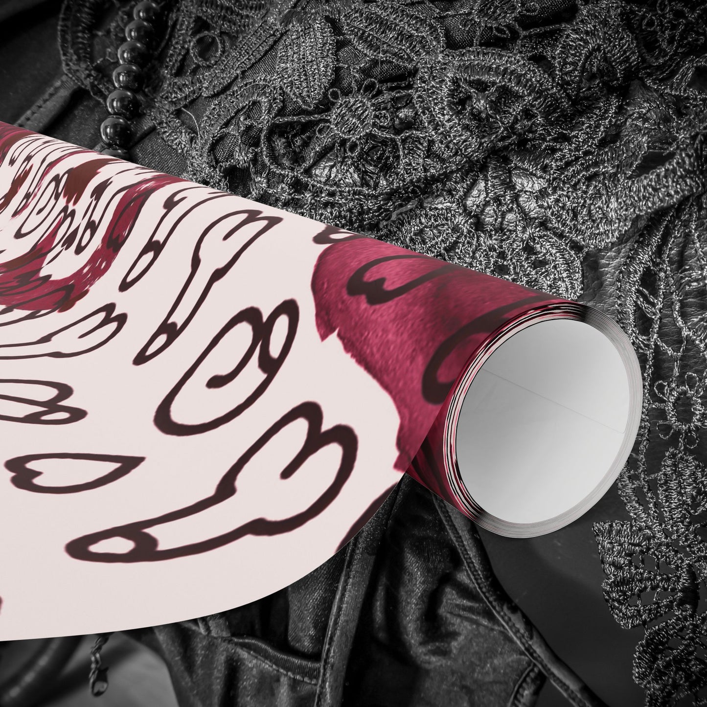 Sexy Penis Heart & Roses Gift Wrap, Stylish Packaging for Birthdays, Holidays