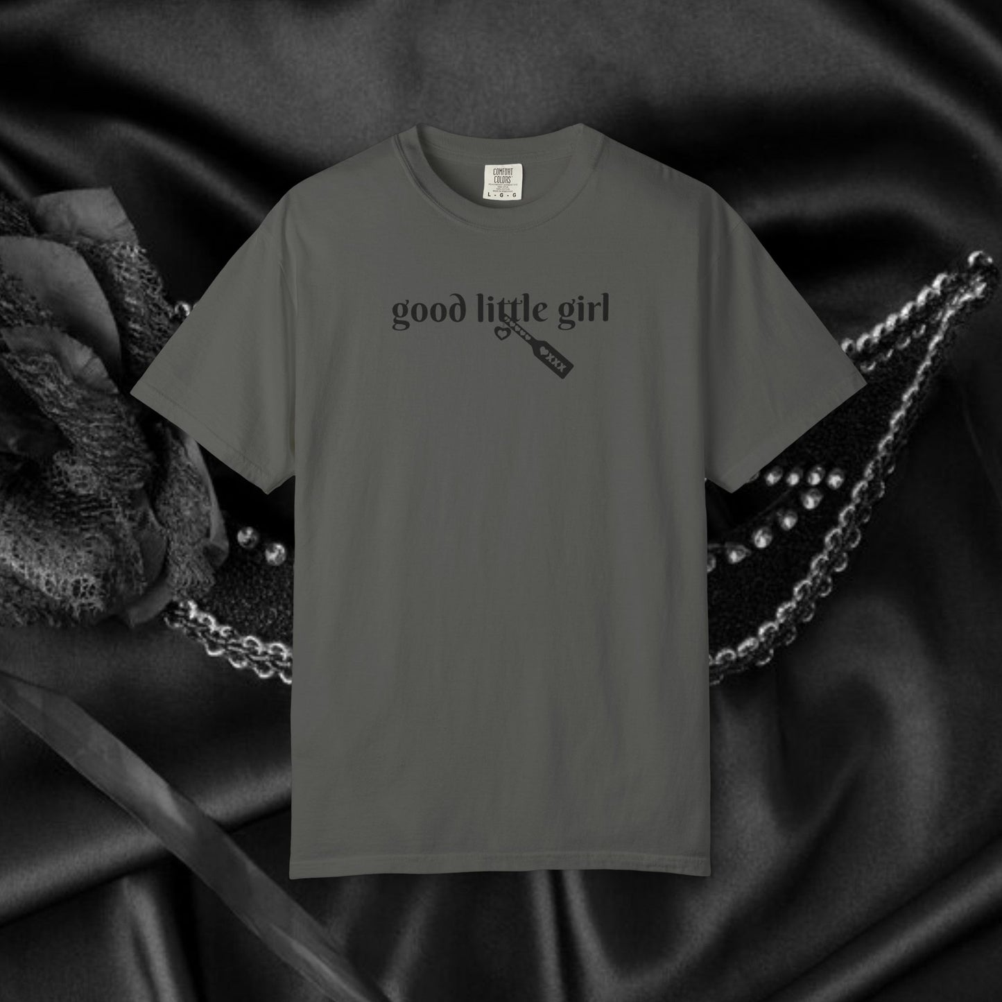 Submissive good little girl T-shirt, BDSM DomSub Wife Gift, Comfort Color Tee, Good Little Girl Shirt, BDSM Submissive Wife Shirt