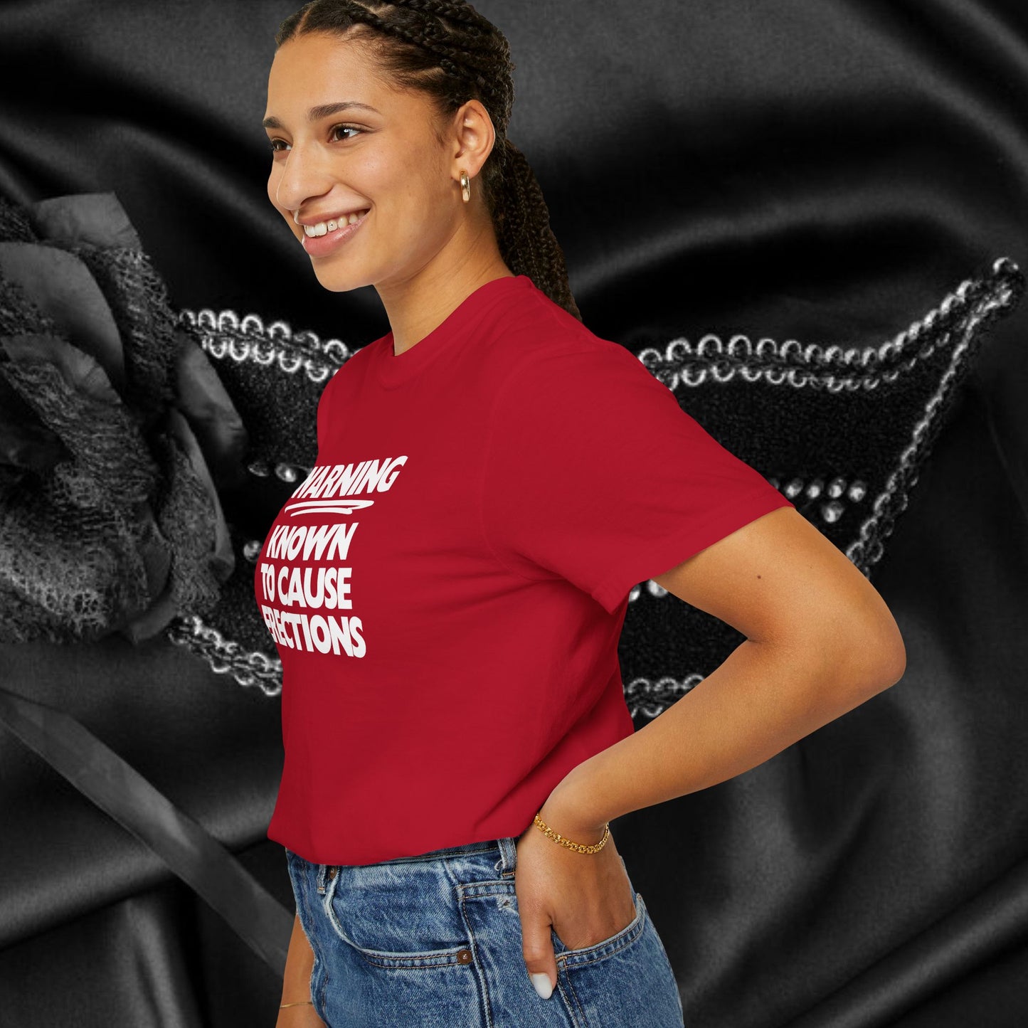 Naughty Shirt – WARNING Known to Cause Erections Adult Garment-Dyed Comfort Colors Tee