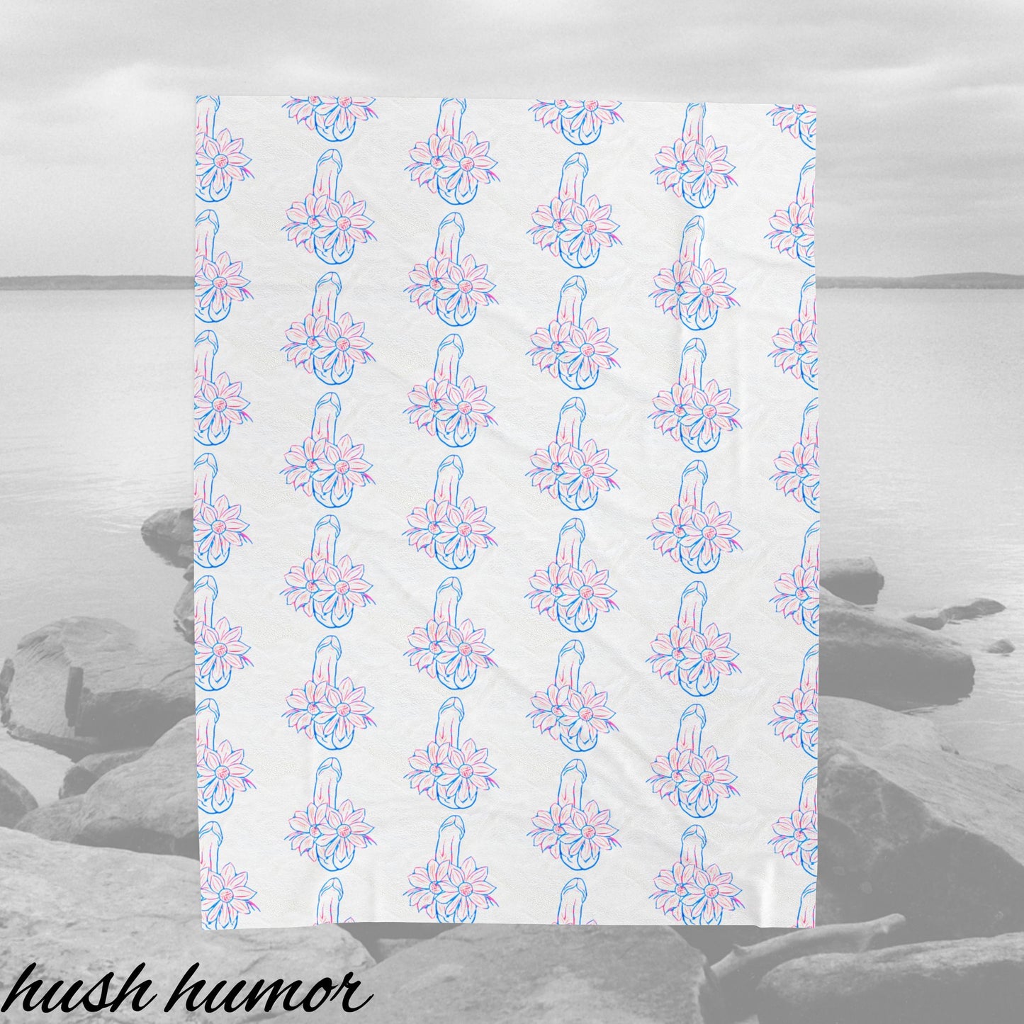 Pretty Penis Blanket Fun Adult Cozy Gift Penis blanket gag gift Soft Naughty Dong Throw Rude C*ck Blanket, Fun Velveteen Plush Blanket