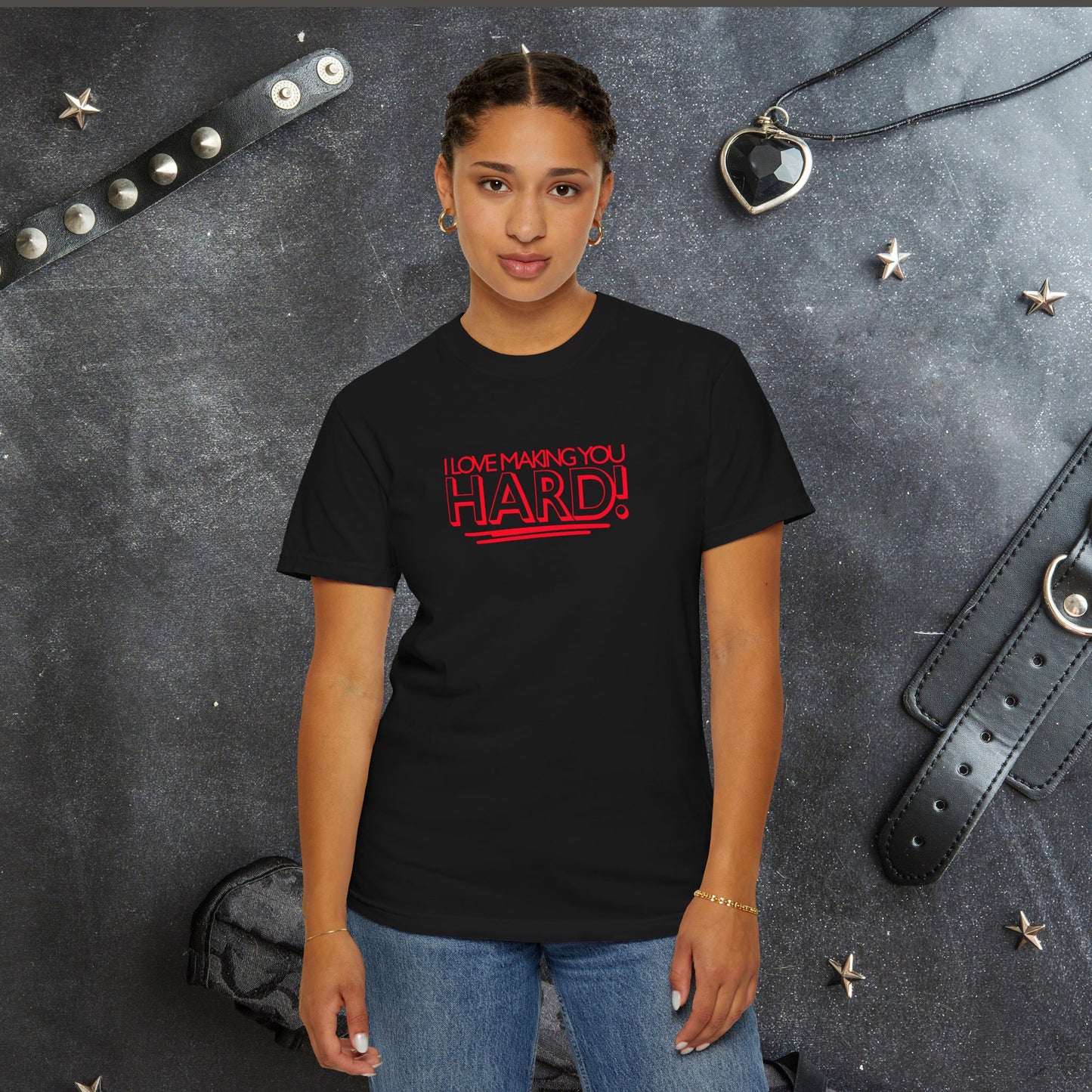 I Love Making You Hard Naughty Girl Sexy T-Shirt, Hot Wife nsfw top, Inappropriate but Fun Summer Apparel