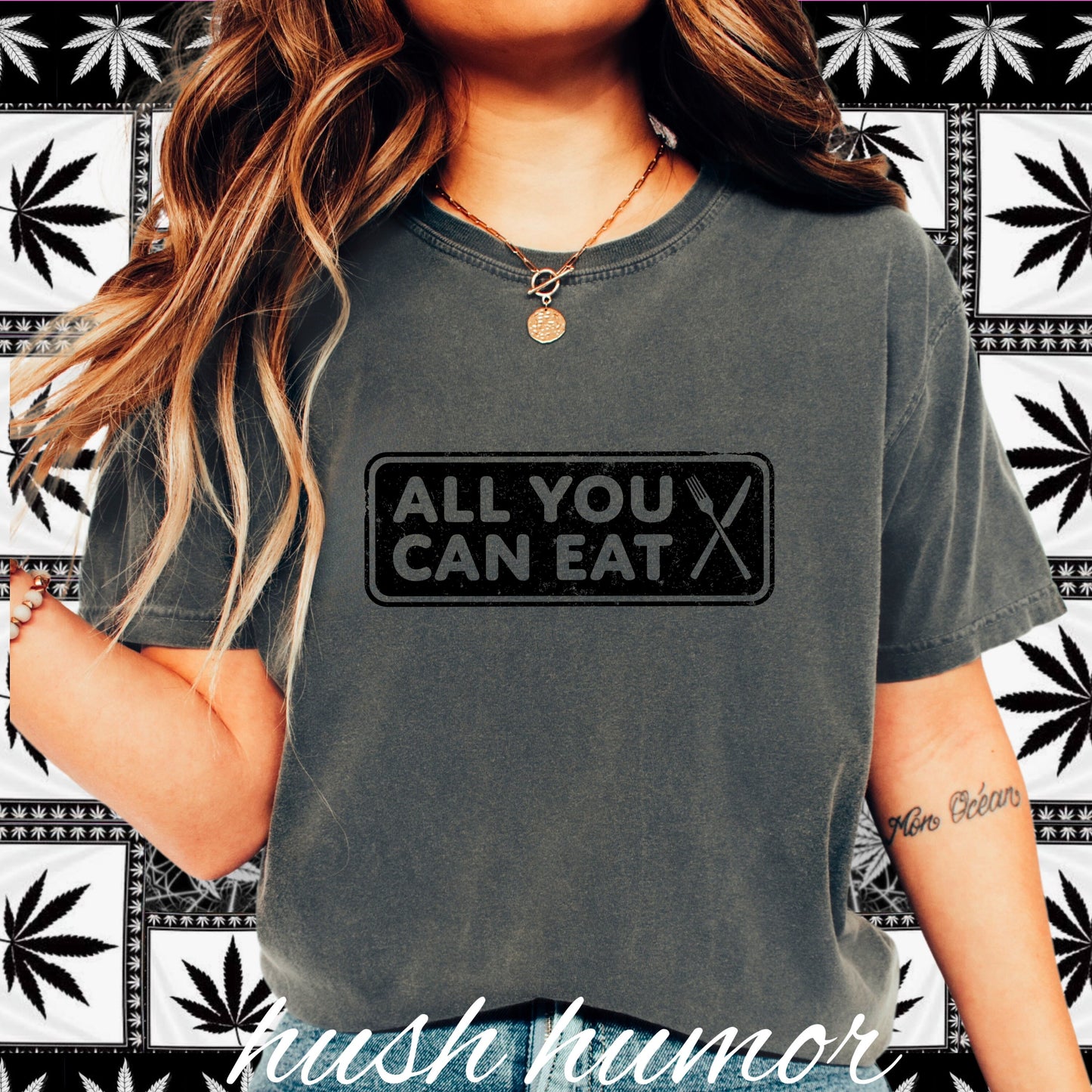 All You Can Eat Naughty Girl Comfort Colors Tee | Dirty Gift for Her | NSFW Hot Wife Shirt