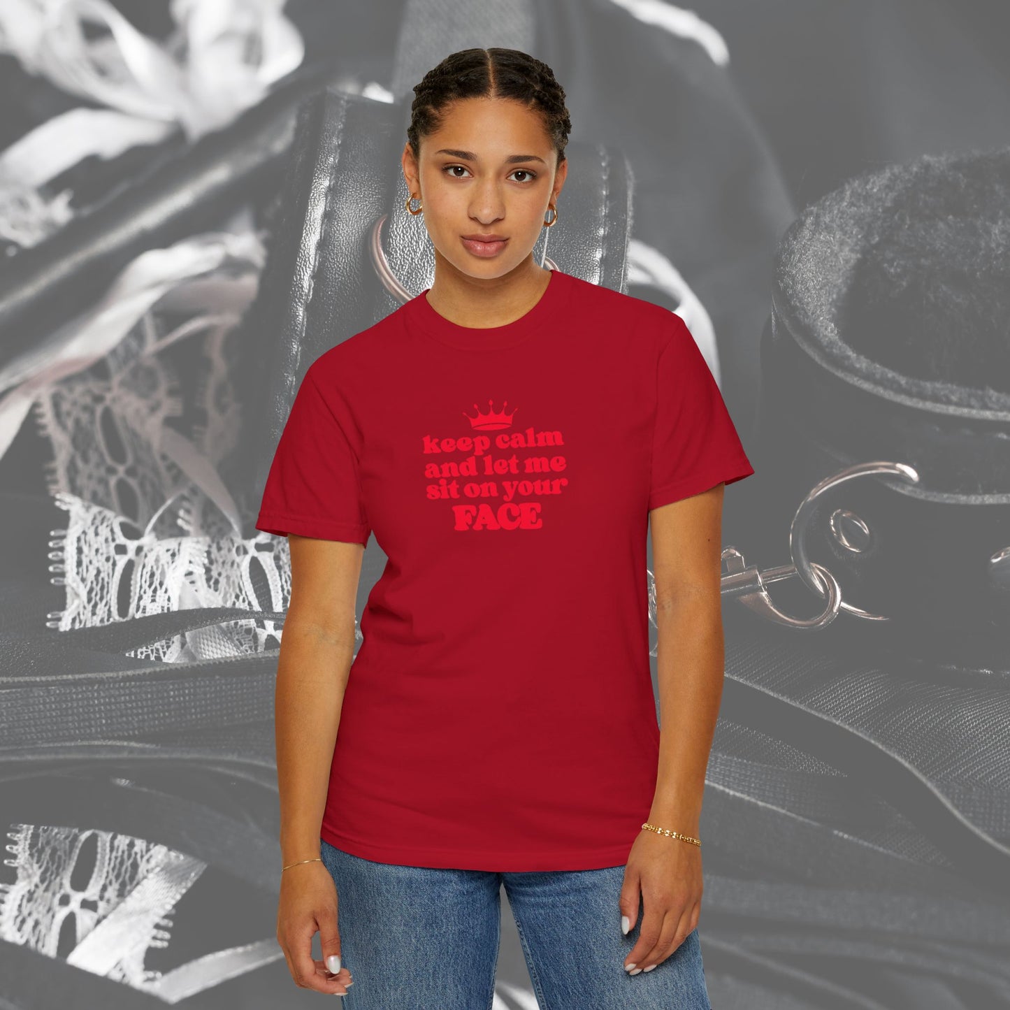 Naughty Face Sitting T-Shirt, Women's Sexy Tee, Inappropriate Party Shirt, Crude NSFW Summer Sexy Tee, Offensive Adult Dirty Humor Tee