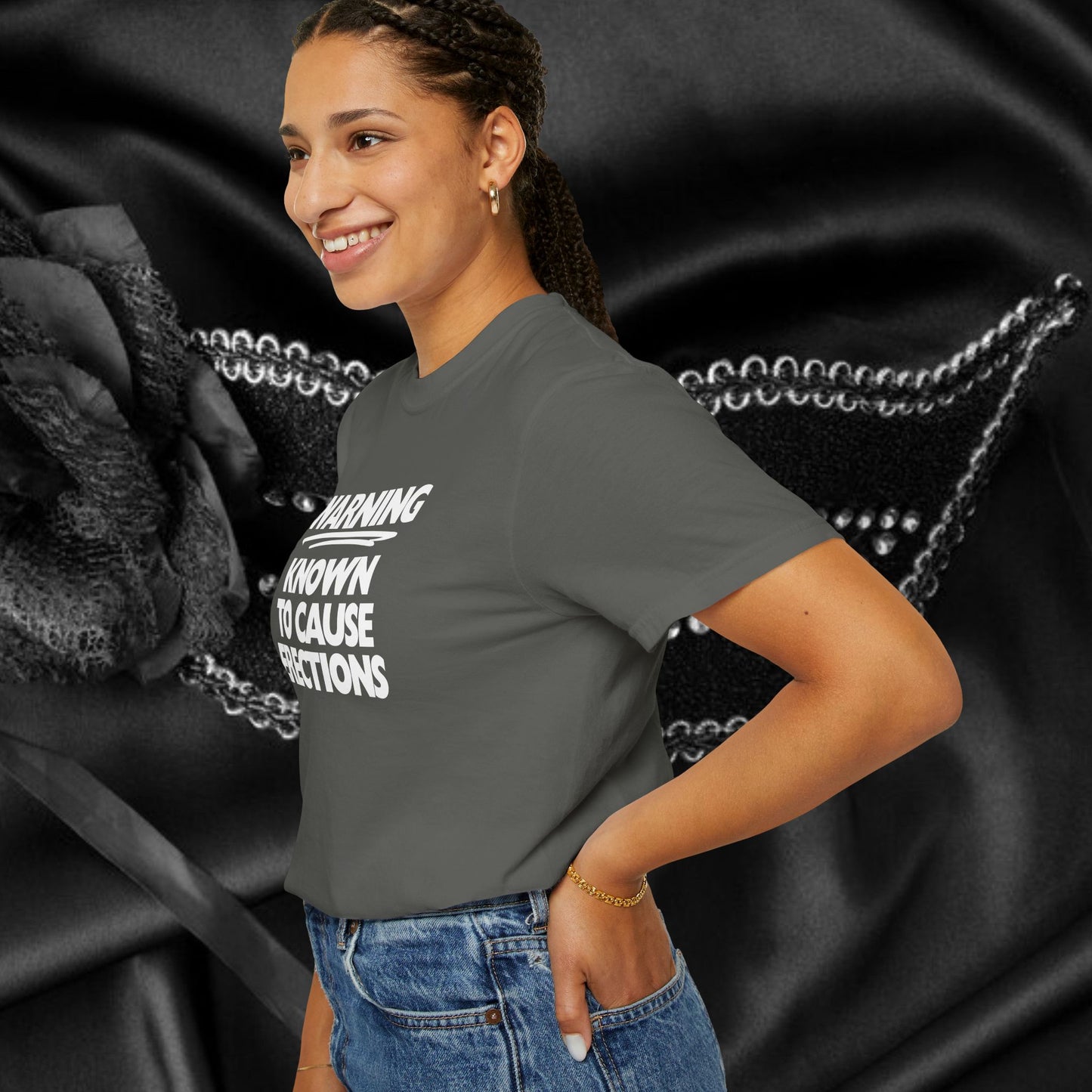 Naughty Shirt – WARNING Known to Cause Erections Adult Garment-Dyed Comfort Colors Tee