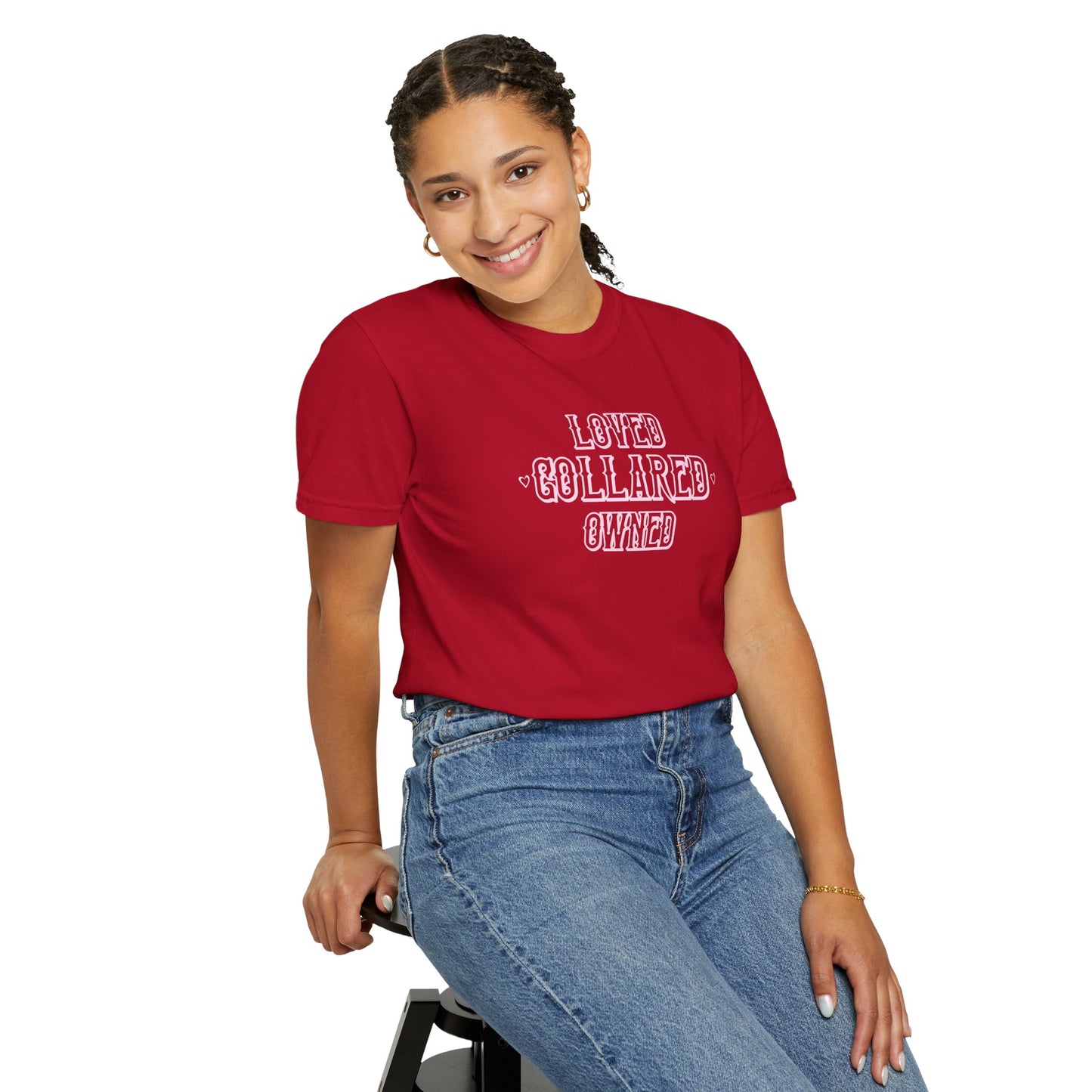 Submissive BDSM Loved Collared Owned T-shirt, Unisex Kinky Tee, Submissive Wife Gift