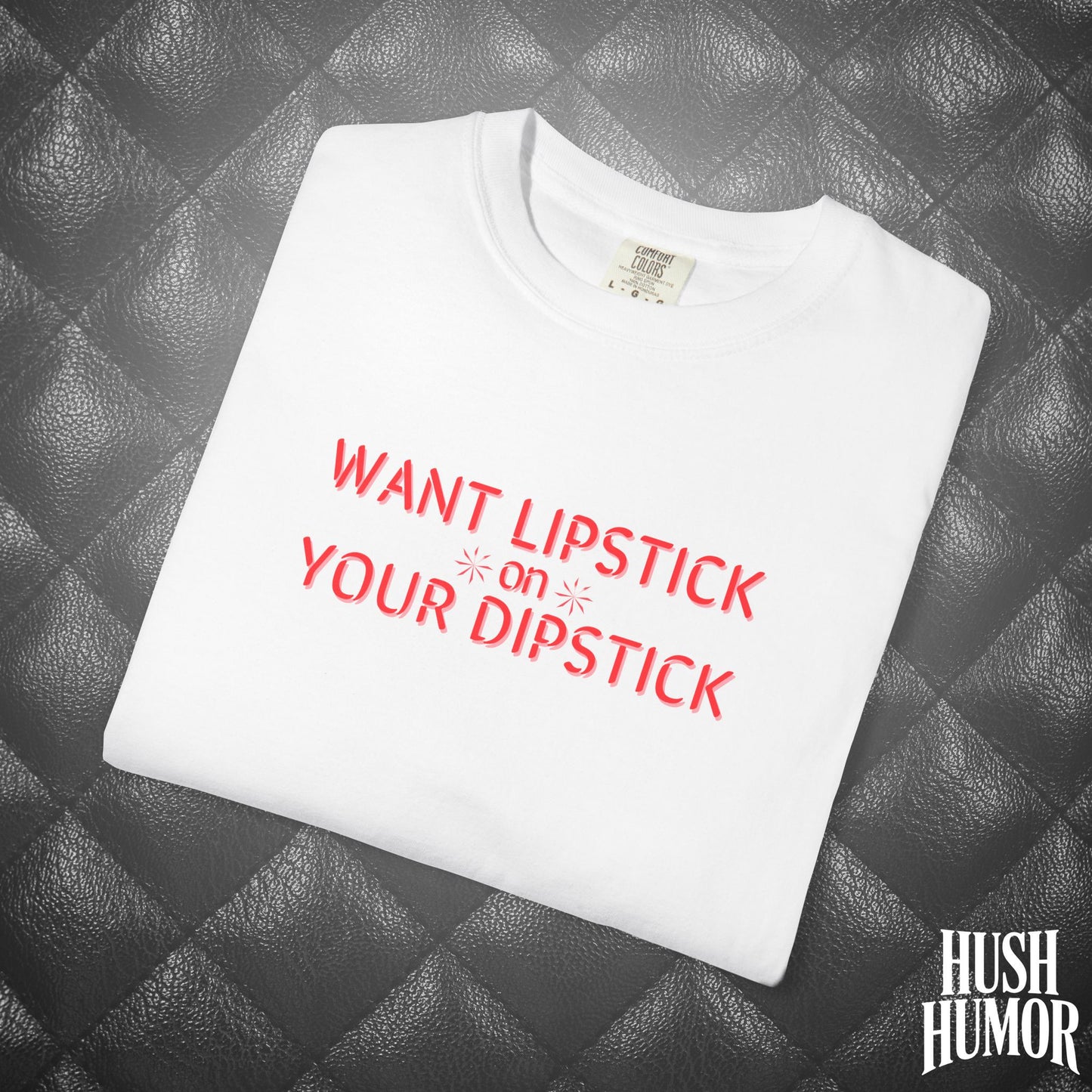 Want Lipstick on Your Dipstick? Dirty T-Shirt – Shocking Naughty Women’s Tee, FEMdom Sassy Mouth Shirt, Funny NSFW Adult Gift for Her