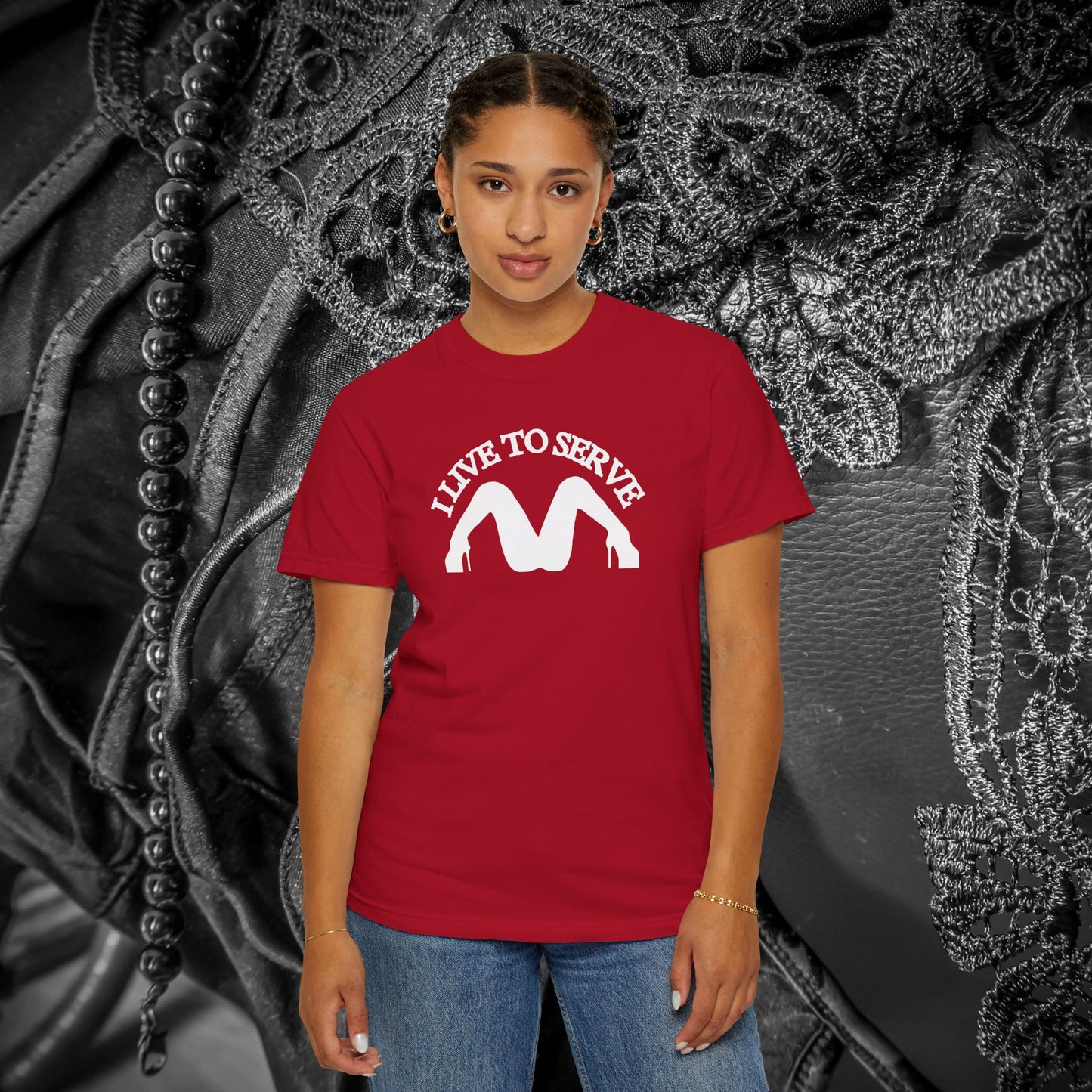 I Live to Serve Shirt – Dom Approved Submissive Tee for Kinky Play