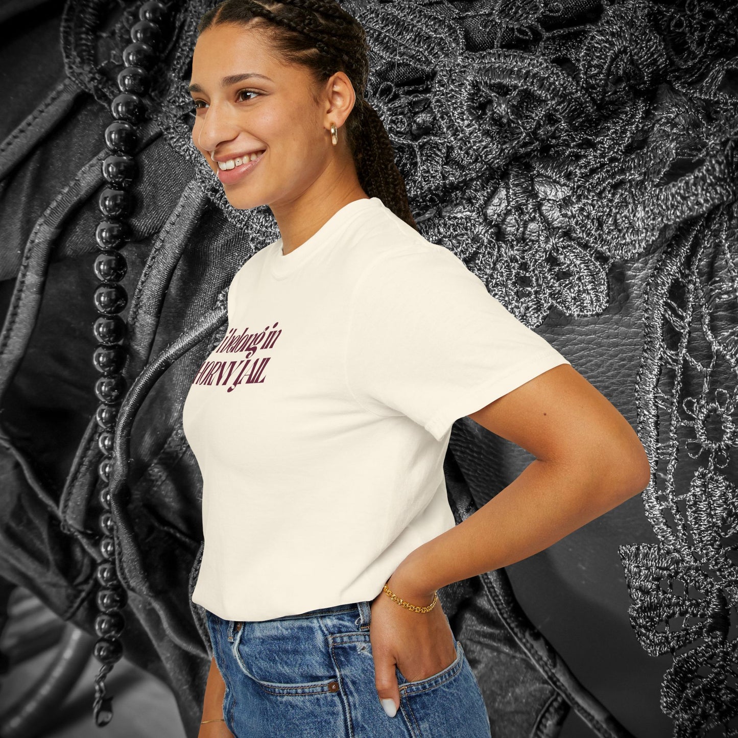 I Belong in Horny Jail, Fun Adult Gift, Inappropriate Offensive Ladies tshirt