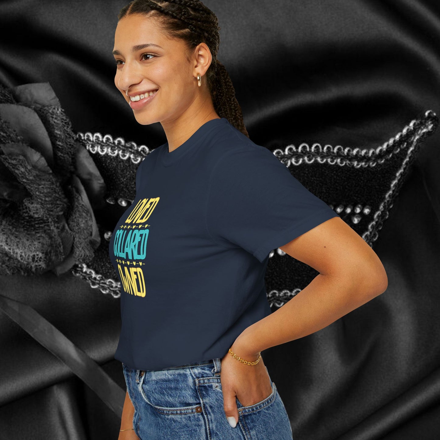BDSM apparel Submissive tee Loved Collared Owned T-shirt, Kinky Tee