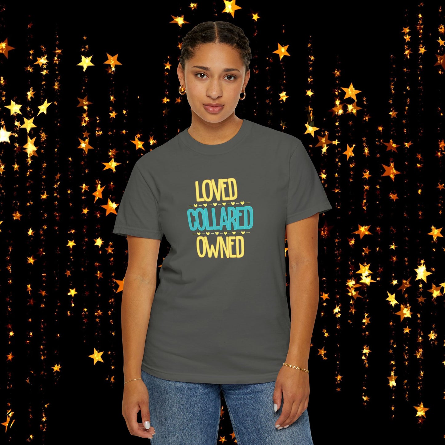 BDSM apparel Submissive tee Loved Collared Owned T-shirt, Kinky Tee