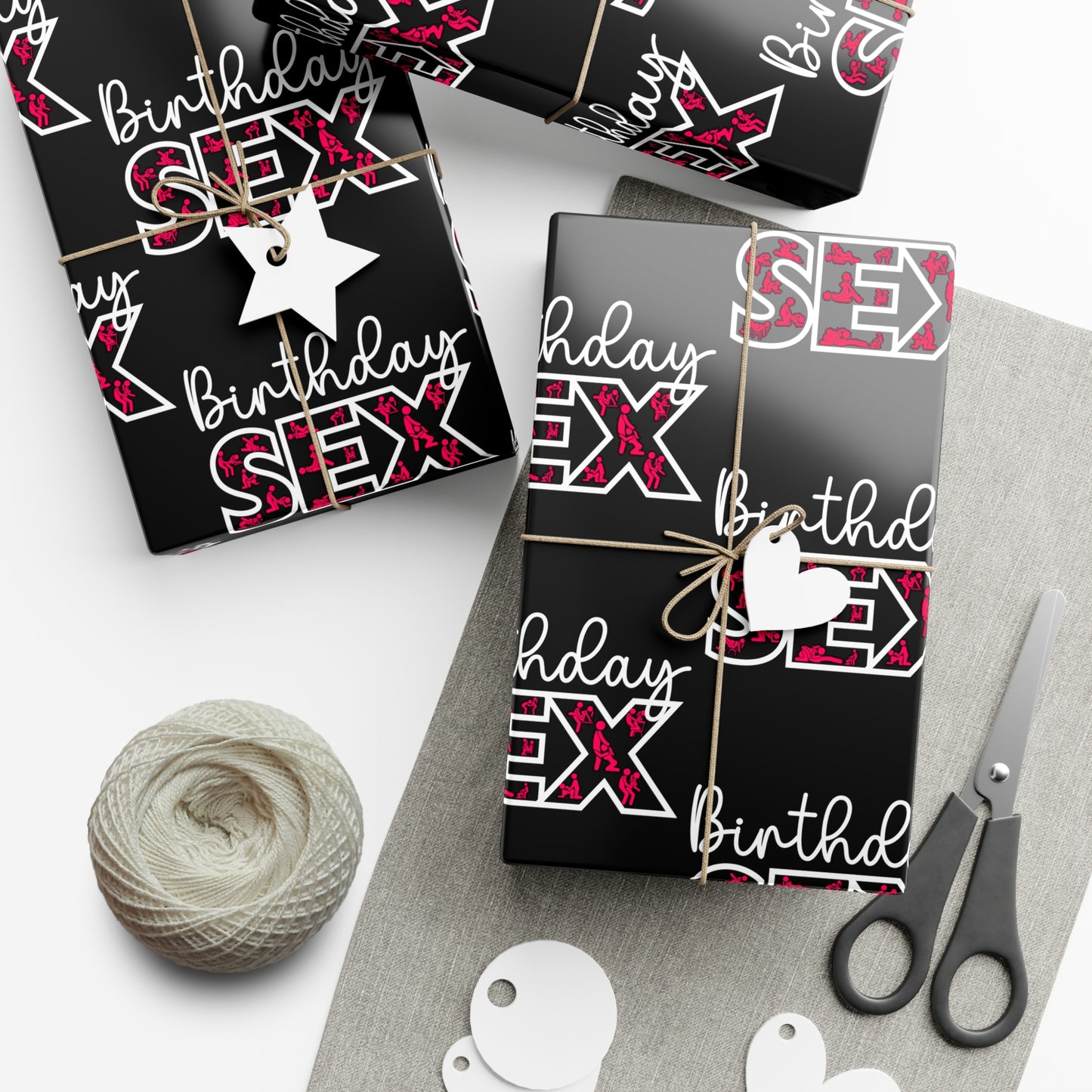Birthdy Sex Wrapping Paper Adult Birthday Decor, Funny Gift Wrap, Unique Wrapping Paper, special occasions