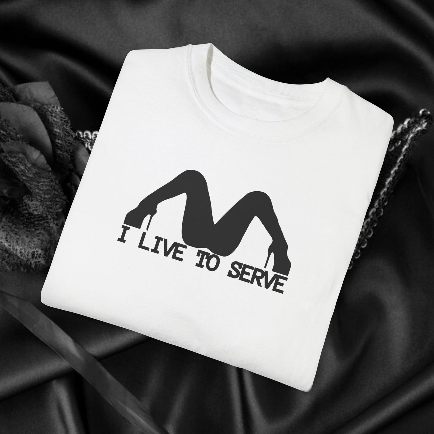 BDSM Clothing Shirt Submissive - I Live to Serve - submissive gift