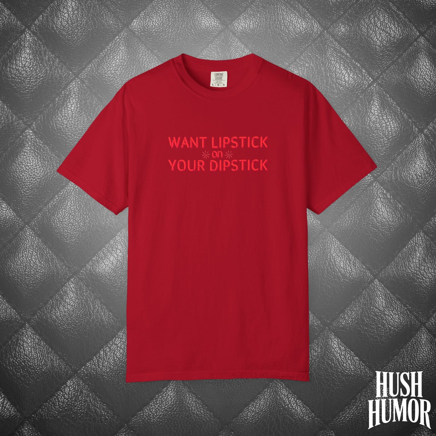Want Lipstick on Your Dipstick? Dirty T-Shirt – Shocking Naughty Women’s Tee, FEMdom Sassy Mouth Shirt, Funny NSFW Adult Gift for Her