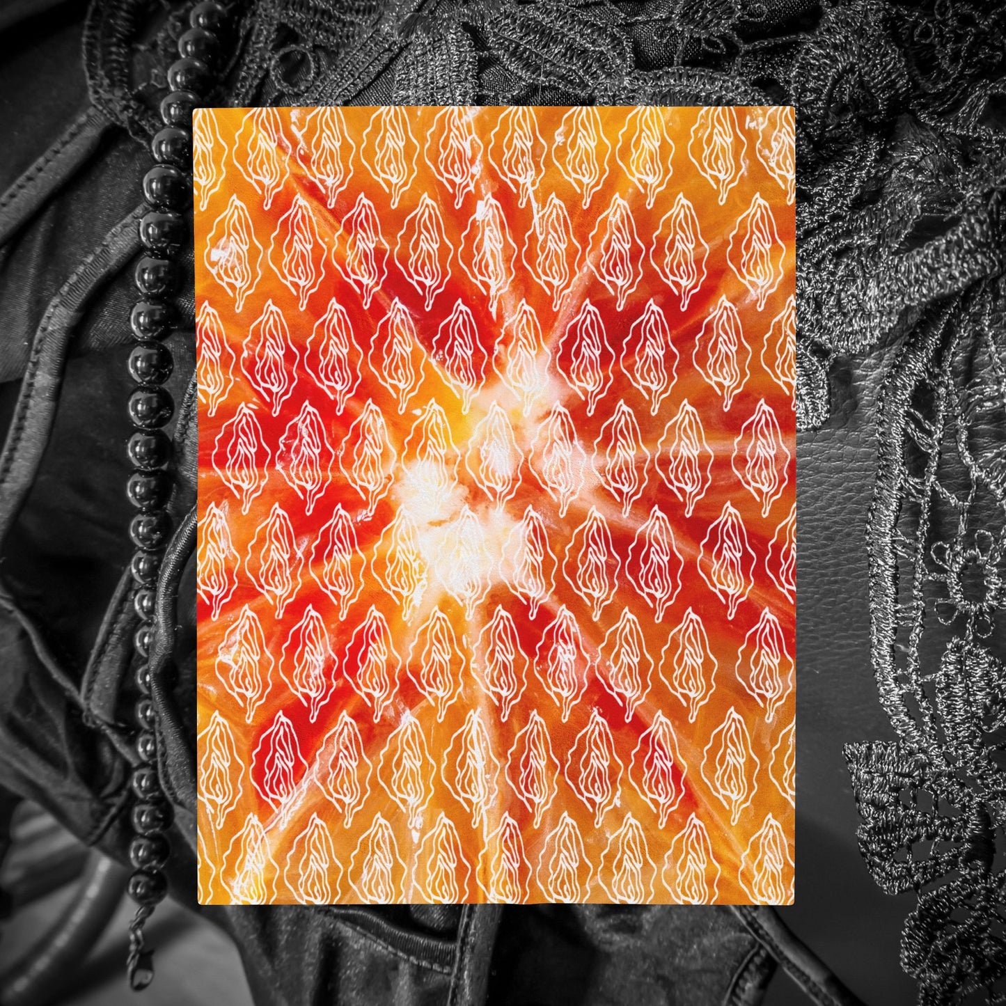 Firey Vagina Plush Blanket, Vagina Print, Sexy Feminist gift, Lesbian Bachelorette Gift