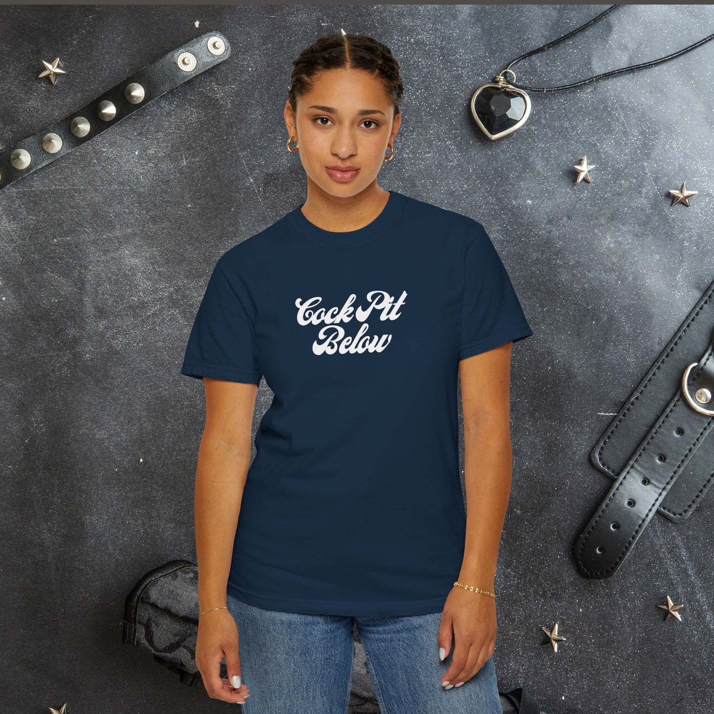 C*ck Pit Below | Bold Adult Humor Shirt for Naughty Gift Swaps or for the daring who like bold fashion