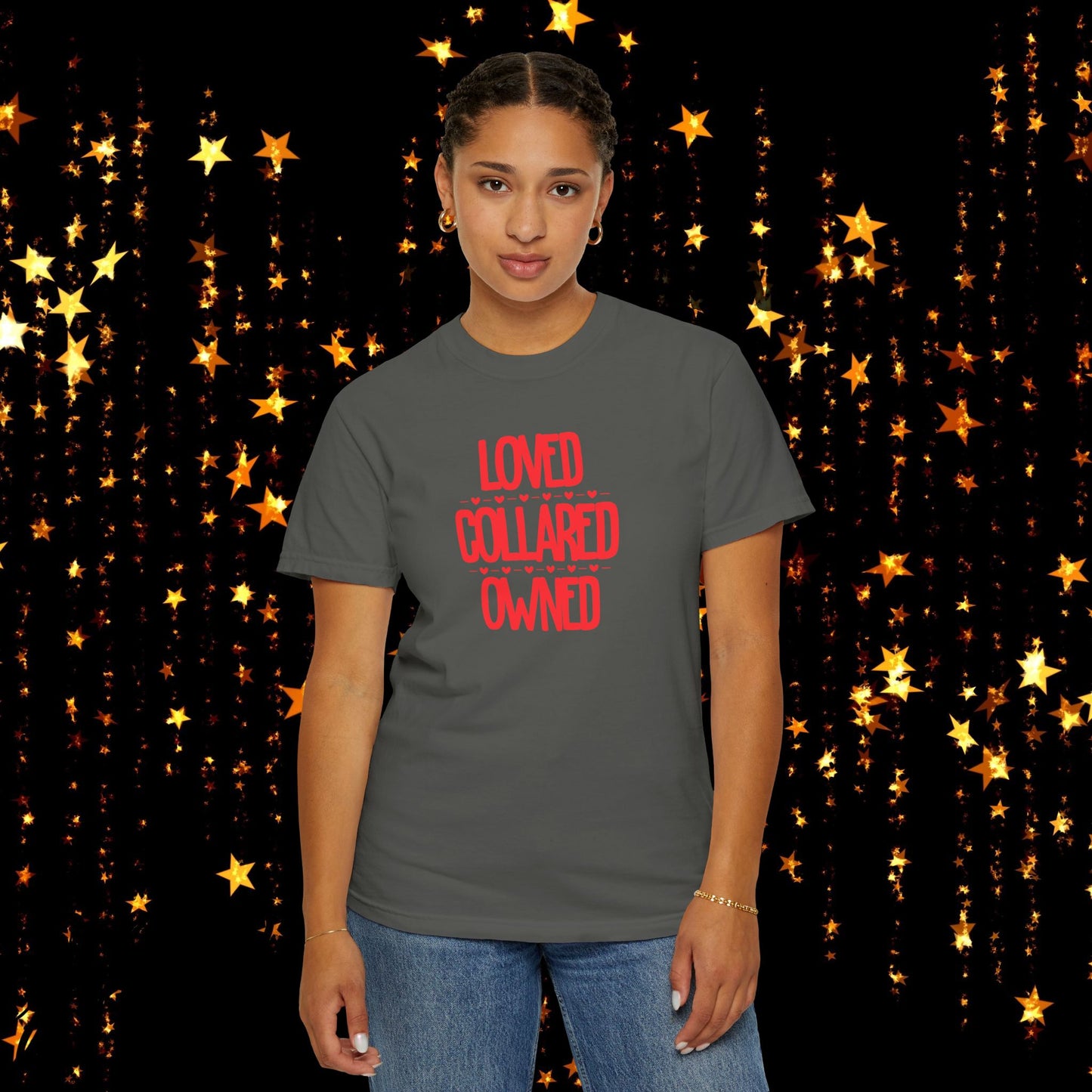 BDSM Loved Collared Owned Submissive T-shirt, Unisex Kinky Tee, Submissive Wife Gift, BDSM Apparel