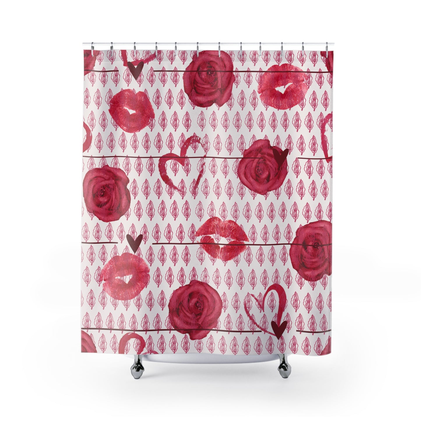 Vagina Shower Curtain, Lesbian Bachelorette Gift, feminist decor, Unique Home Decor