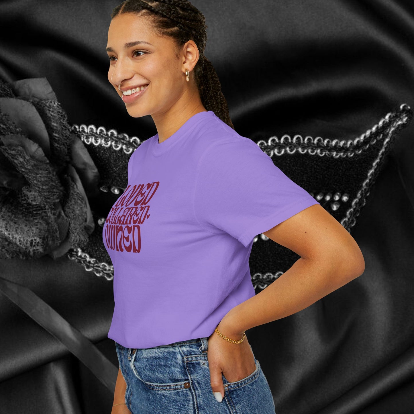 Loved Collared Owned Submissive T-shirt, BDSM themed Kinky Tee, Submissive Wife Gift, BDSM Apparel