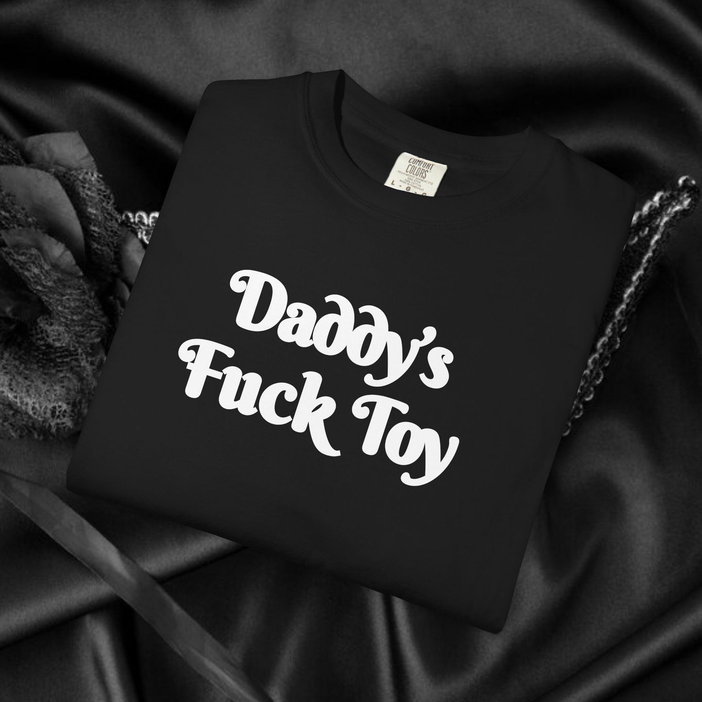 Daddy’s F*ck Toy Shirt – Kinky Submissive Apparel for Women, Hot Wife Sex Party Tee, Risqué Adult Shirt, NSFW Trendy BDSM Clothing