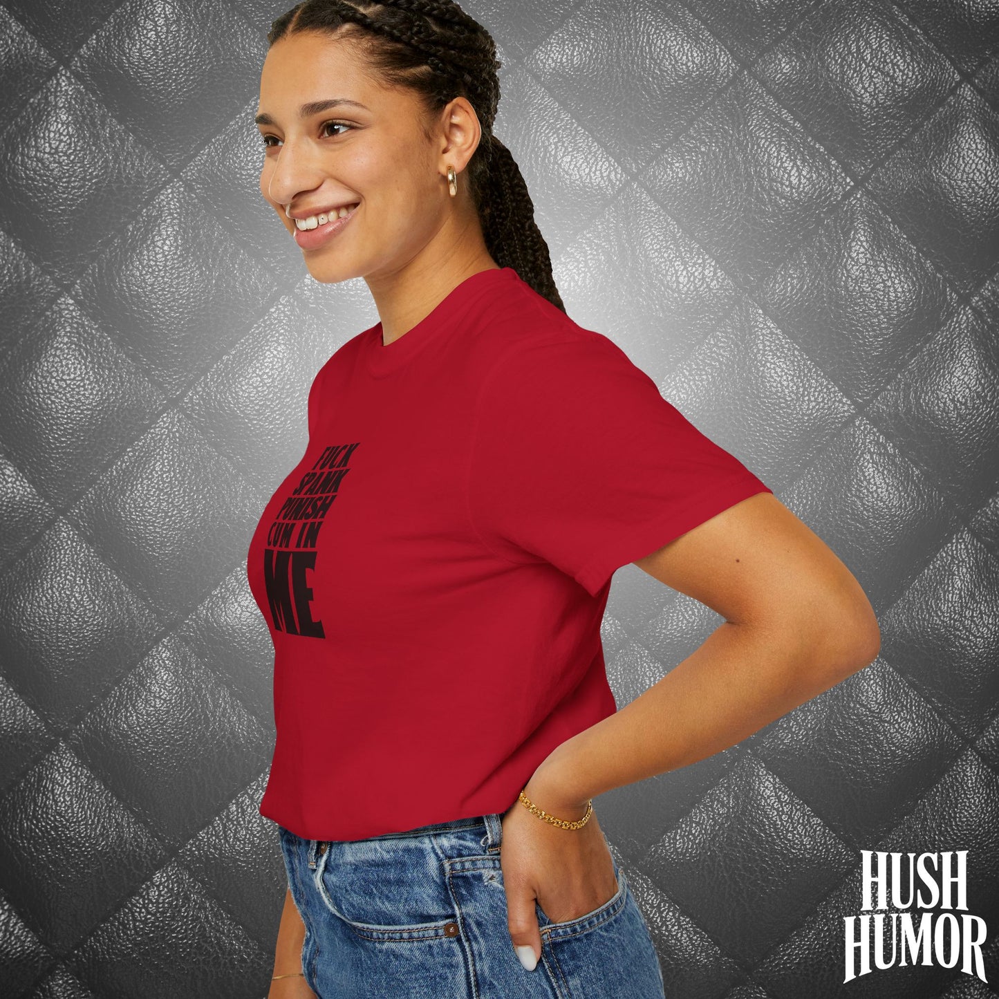 Submissive F*ck Spank Punish C*m in Me T-Shirt – Naughty Shirt for Women, Inappropriate Dirty Girl Tee, Sexy NSFW Kink Shirt