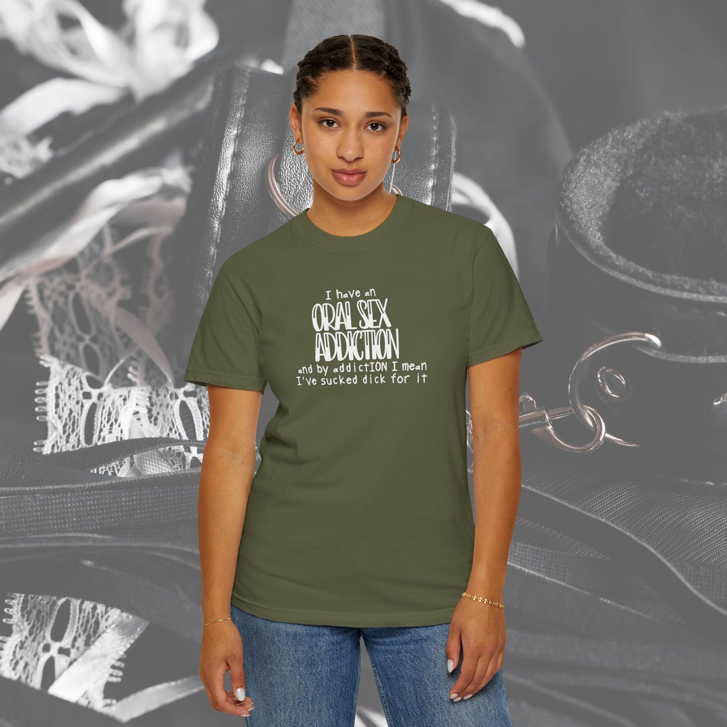 Funny Oral Sex Addiction Unisex T-shirt