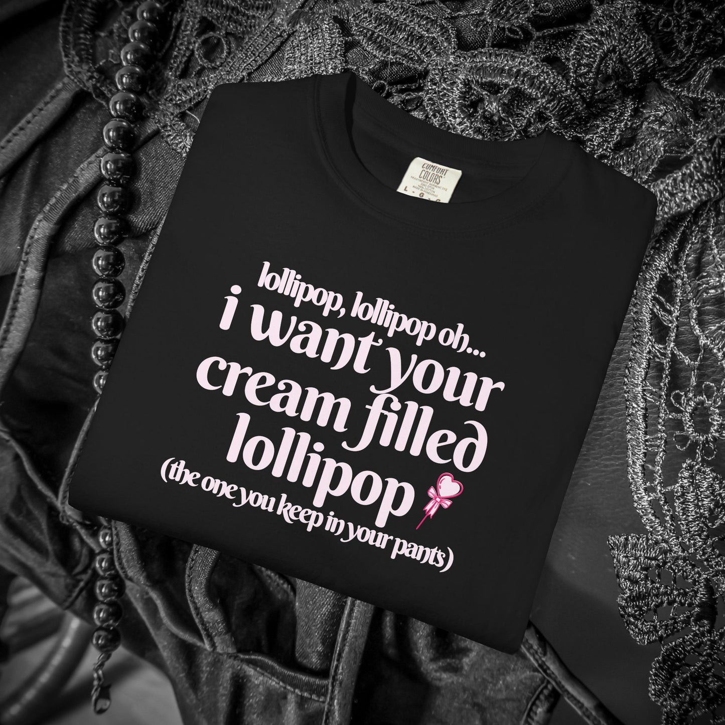 Sexually suggestive lollipop T-shirt, funny innuendo gift for hot wife, hot girl summer outfit, sexy party apparel