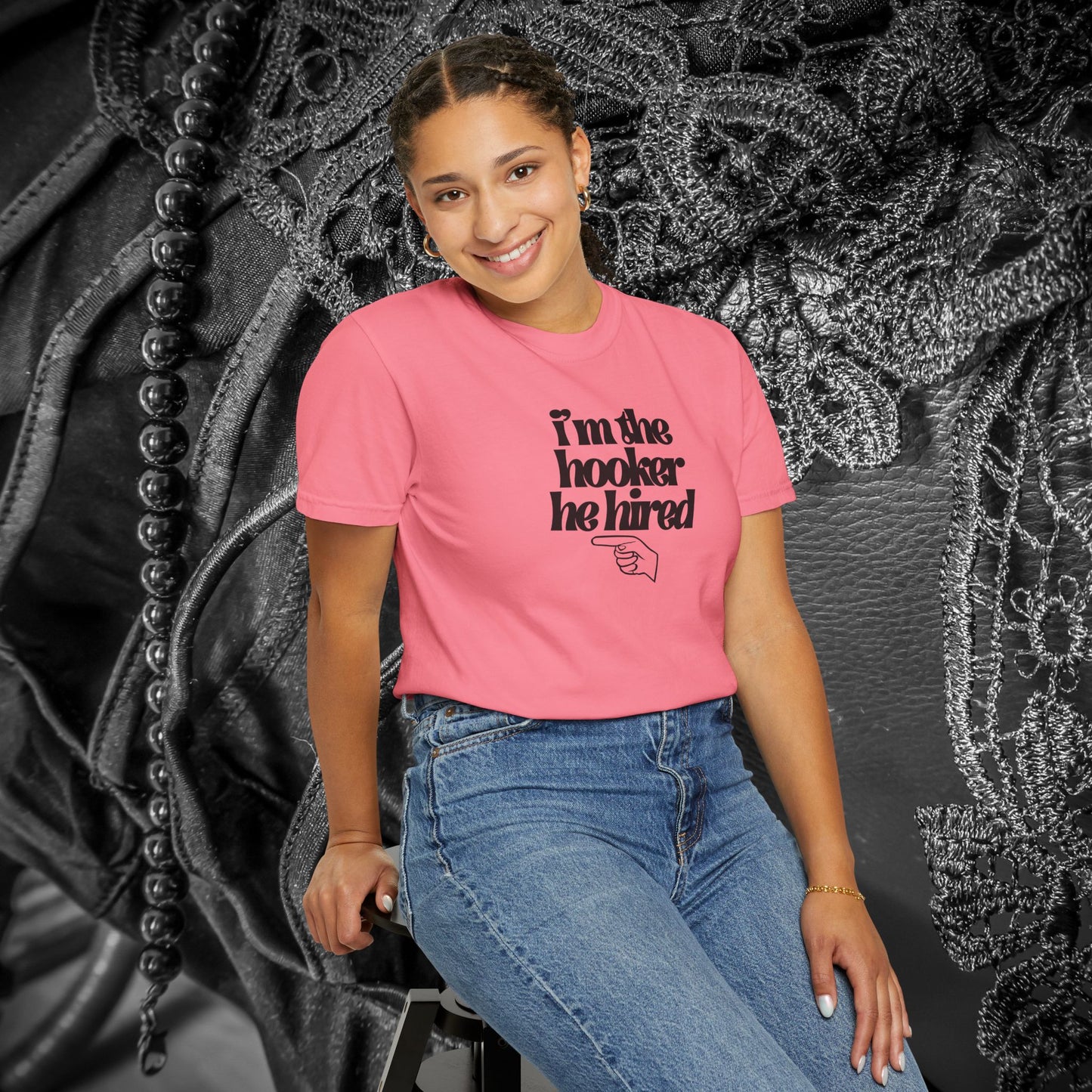I'm the Hooker he Hired funny Wife Tshirt, Sexy Offensive Shirt, Dirty Ladies Tee