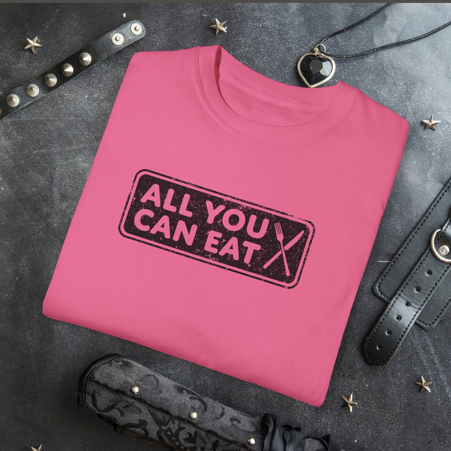 All You Can Eat Naughty Girl Comfort Colors Tee | Dirty Gift for Her | NSFW Hot Wife Shirt