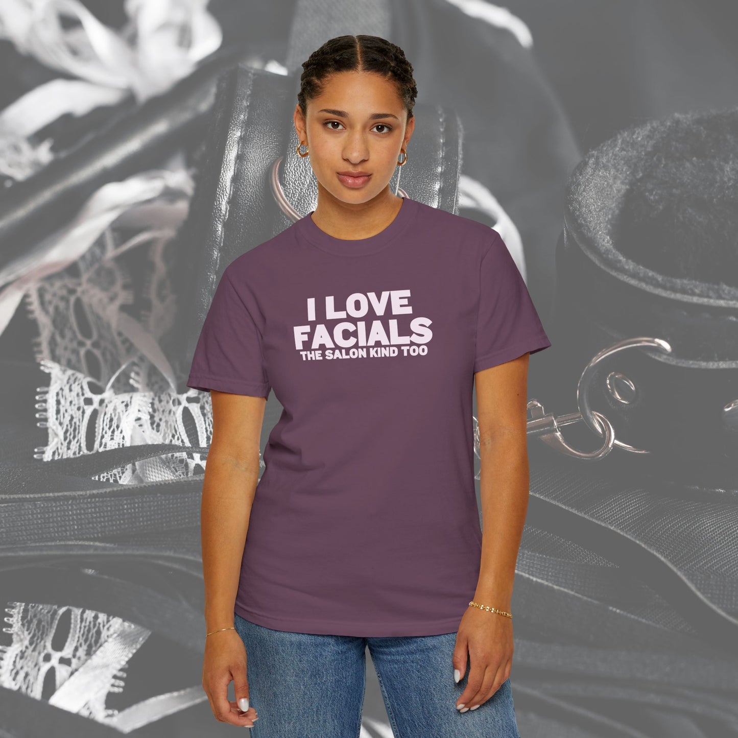 I Love Facials Funny Tee, Female Dom Blow Job Shirt, NSFW Inappropriate, Offensive Shirt, Female