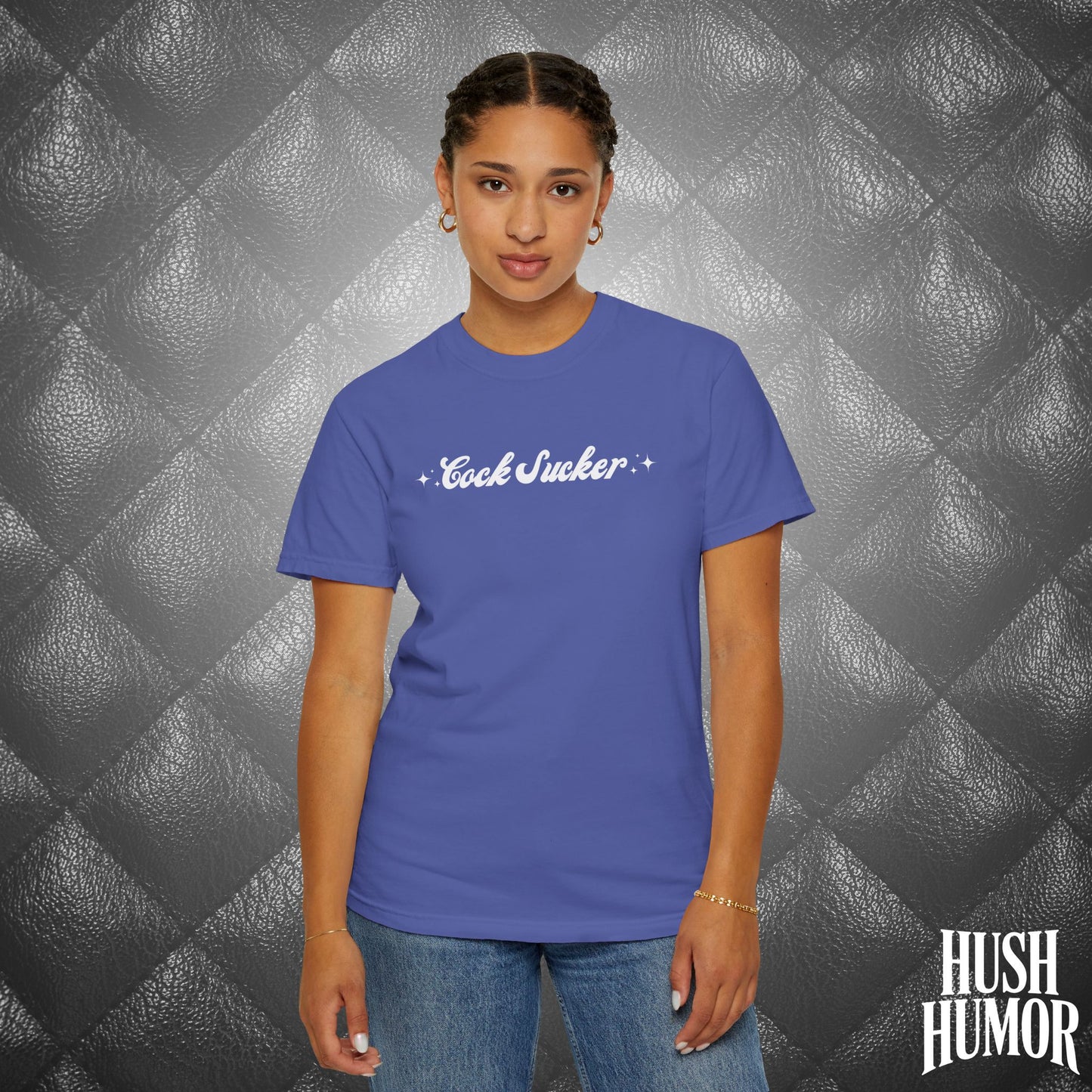 C*ck Sucker T-Shirt – Naughty Girl Comfort Colors Tee, Sexy NSFW Hot Wife Shirt, Offensive Inappropriate Graphic Shirt for Women