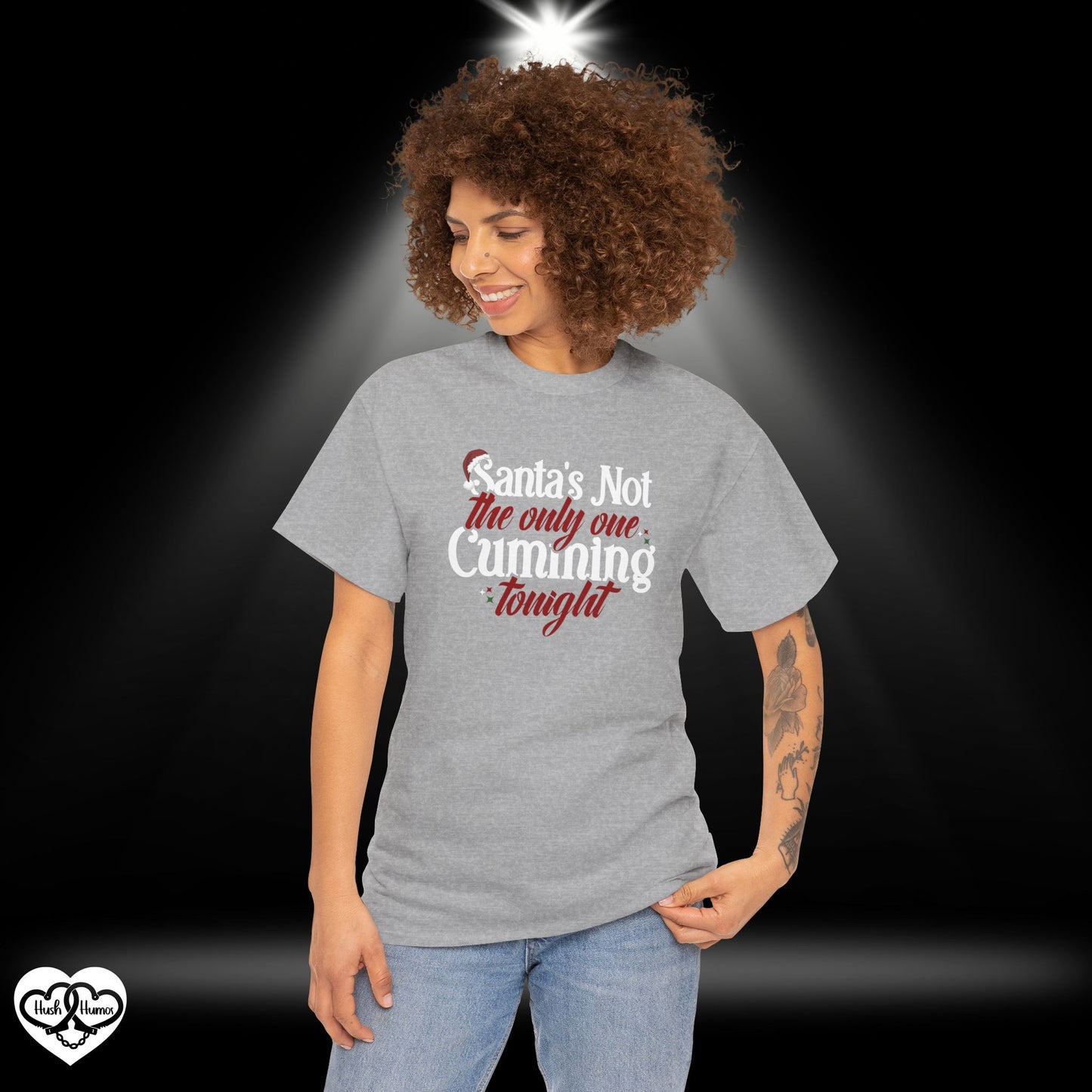 Santa’s Not the Only One Cumming Tonight Shirt – Naughty Christmas Tee for Adults, Funny Holiday Party Shirt, Sexy Xmas Gift