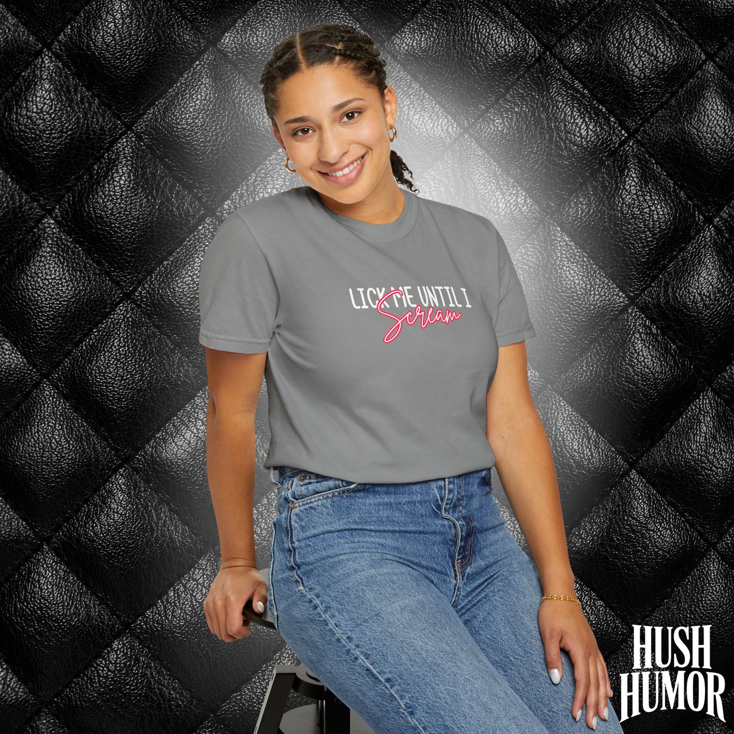 Lick Me Until I Scream Shirt – Naughty Oral Sex T-Shirt for Women, Funny Dirty Wife Tee