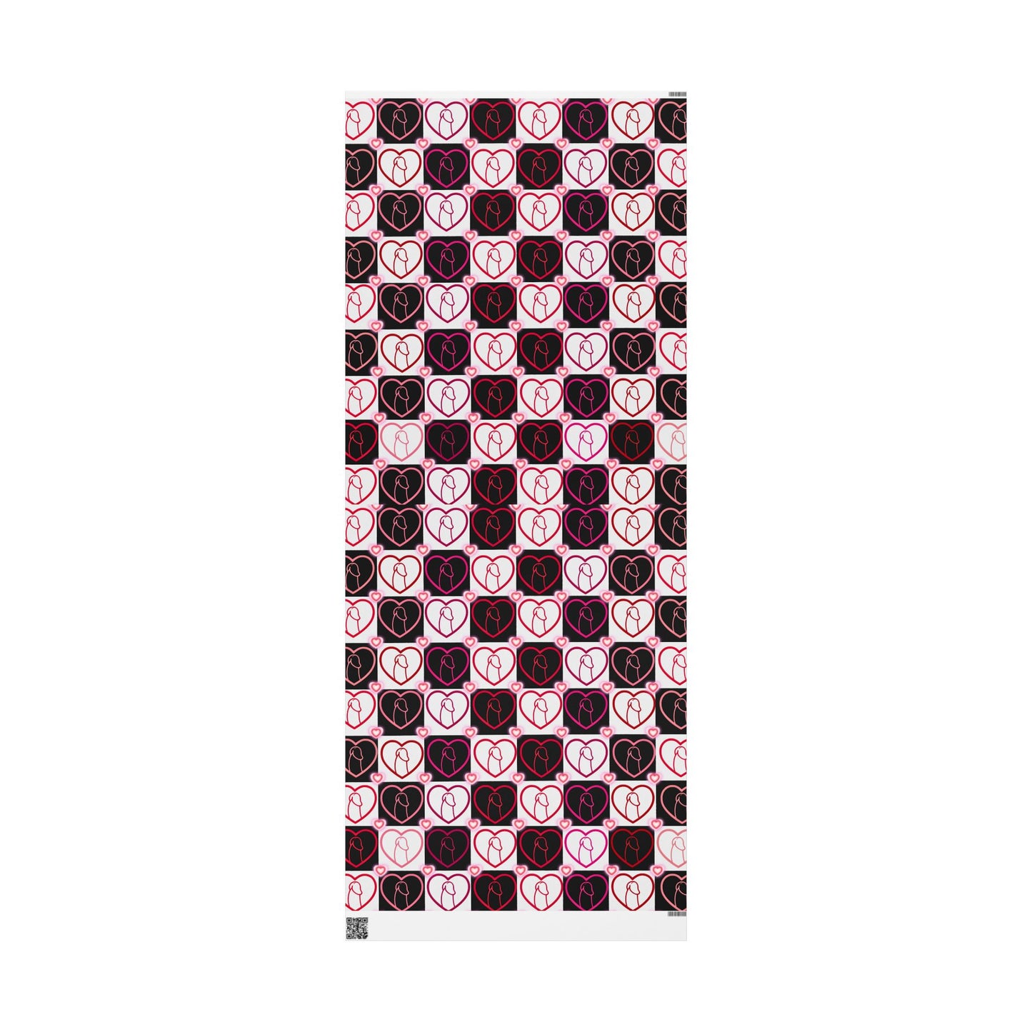 Wrapping Papers, Chic Heart & Penis Gift Wrap, Stylish Packaging for Birthdays, Holidays, Adult Naughty Paper, D*ck Lover Present