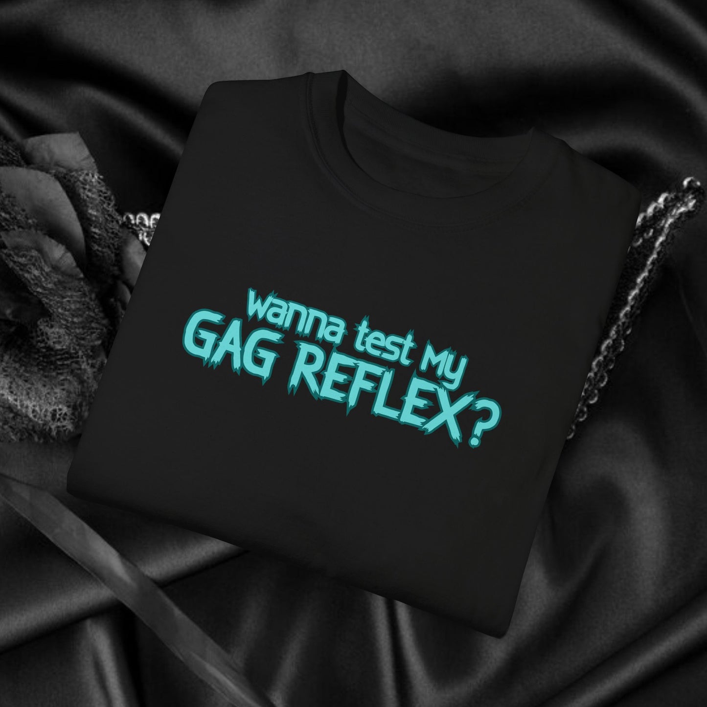 Gag Reflex Tee – Naughty Women's Shirt, FEMdom Bl*w Job Tee, Funny Adult Gift, Oral Sex Humor Shirt, Unisex Garment-Dyed BJ T-Shirt