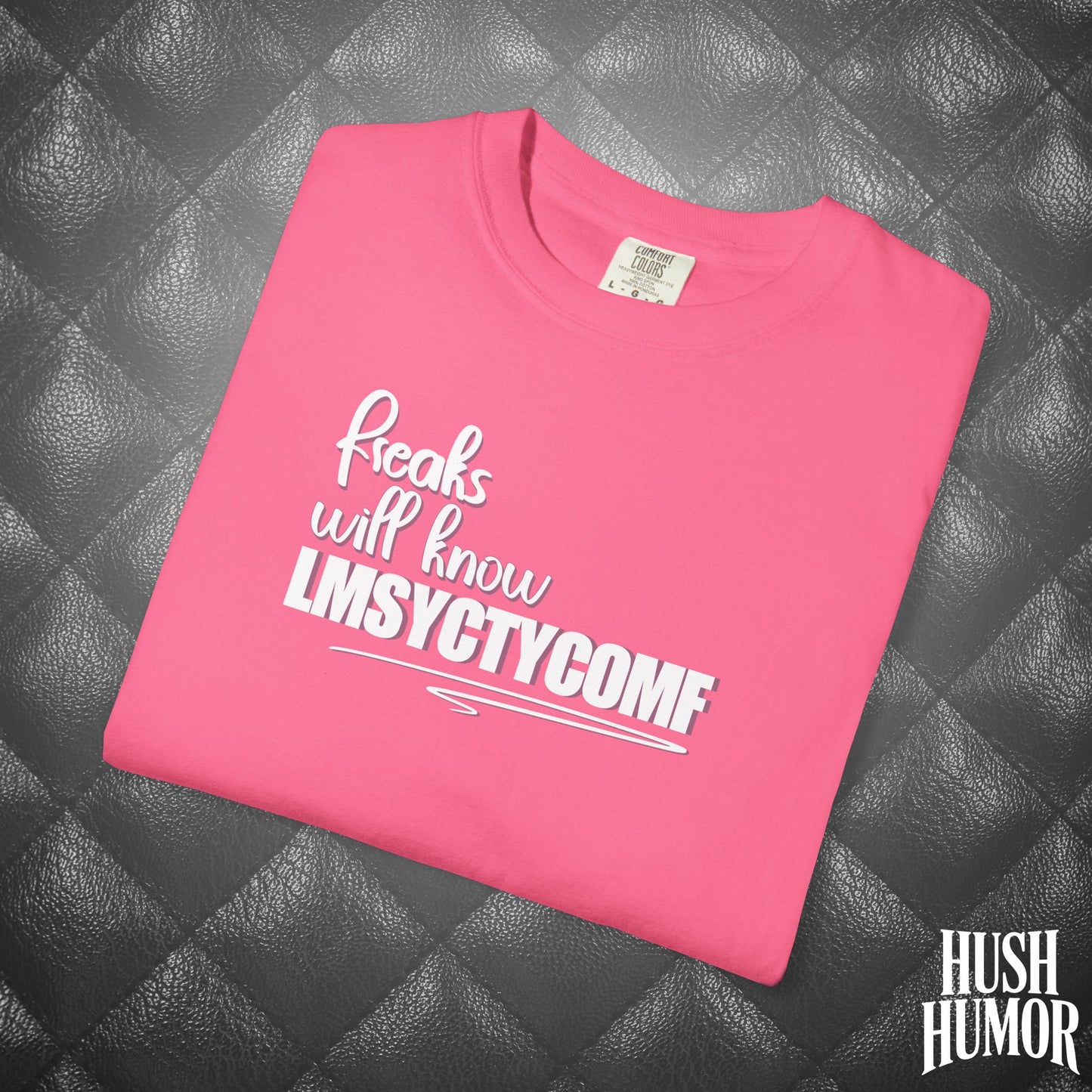Only Freaks Will Know LMSYCTYCOMF T-Shirt – Dirty Comfort Colors Shirt, Sexy Wife Gift, Inappropriate Summer Party Tee, NSFW Trendy Graphic Shirt