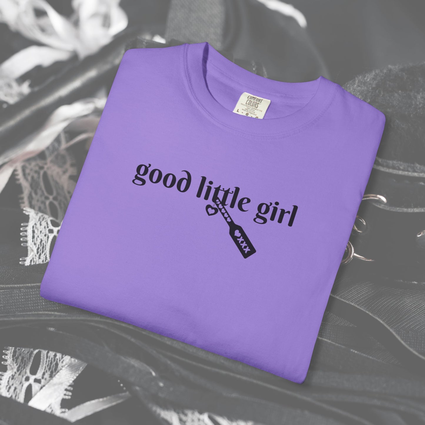 Submissive good little girl T-shirt, BDSM DomSub Wife Gift, Comfort Color Tee, Good Little Girl Shirt, BDSM Submissive Wife Shirt