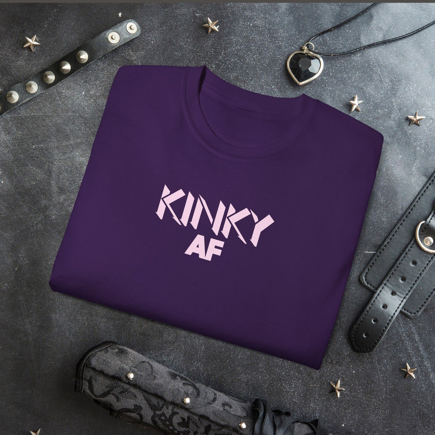 Kinky AF Unisex Tee, Naughty Wife Gift, Dirty Girl Shirt, Kinky Gift, Hot Wife T-Shirt, Sexy Shirt, Adult Humor Tee
