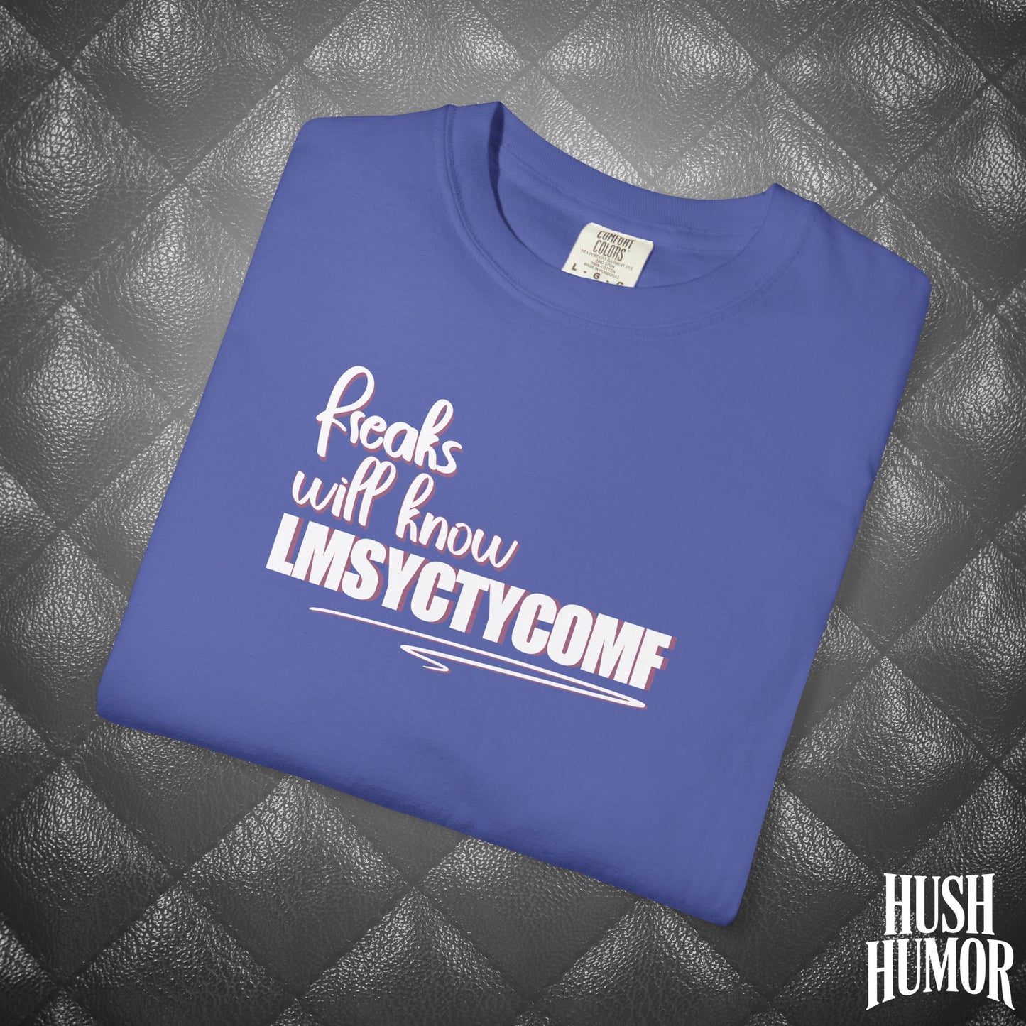Only Freaks Will Know LMSYCTYCOMF T-Shirt – Dirty Comfort Colors Shirt, Sexy Wife Gift, Inappropriate Summer Party Tee, NSFW Trendy Graphic Shirt