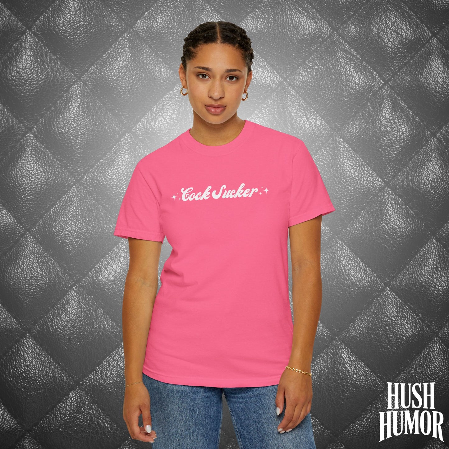 C*ck Sucker T-Shirt – Naughty Girl Comfort Colors Tee, Sexy NSFW Hot Wife Shirt, Offensive Inappropriate Graphic Shirt for Women