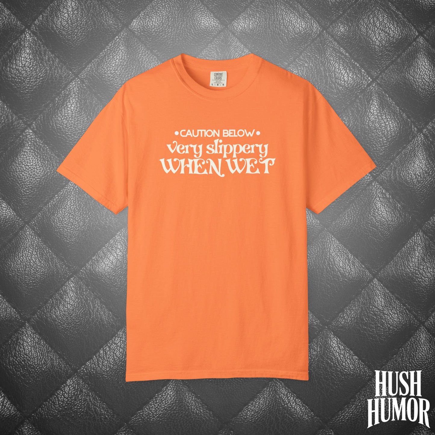 Slippery When Wet T-Shirt | Funny Dirty Girl Graphic Tee | Inappropriate Sex Humor Shirt for Women | Adult Sarcastic NSFW Shirt