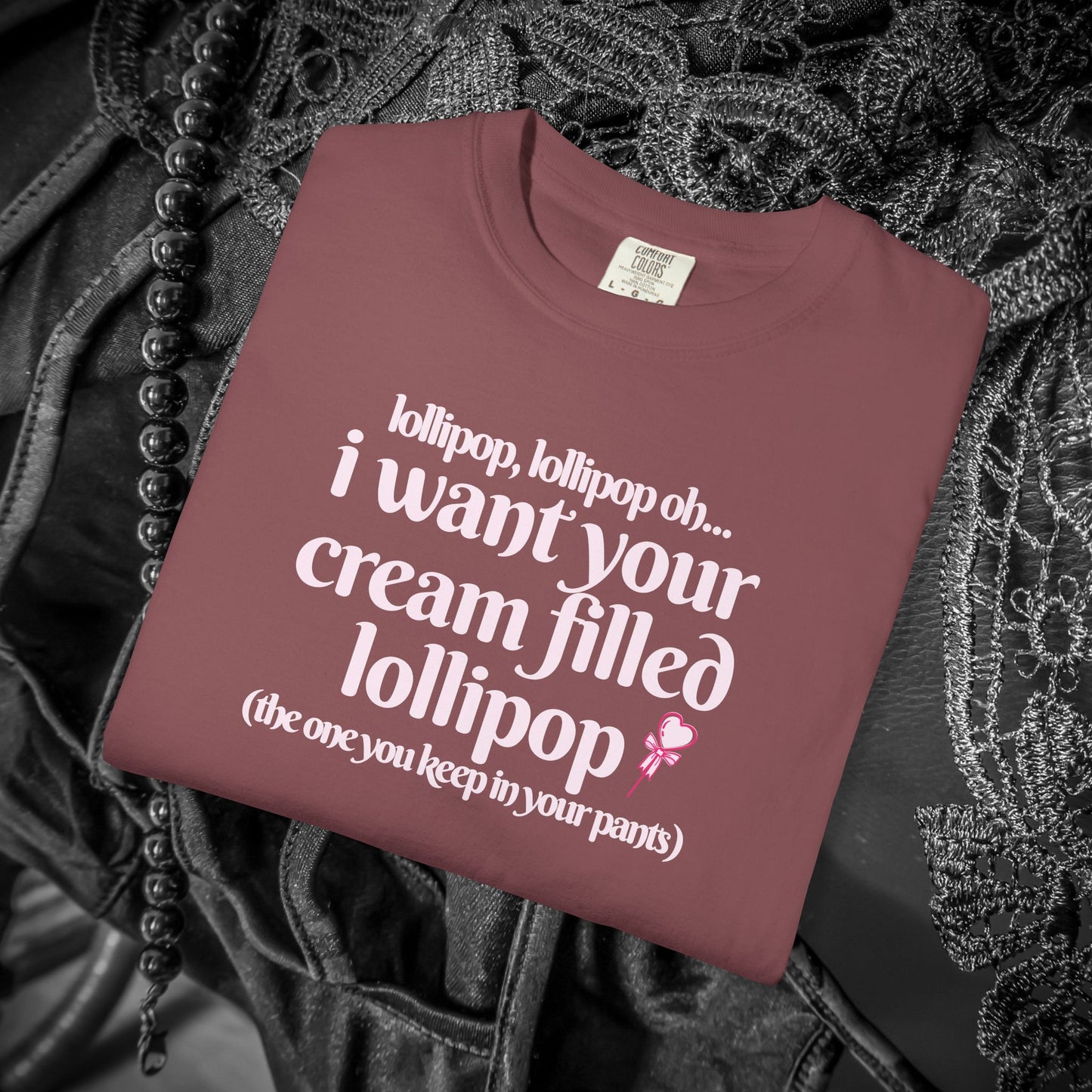 Sexually suggestive lollipop T-shirt, funny innuendo gift for hot wife, hot girl summer outfit, sexy party apparel
