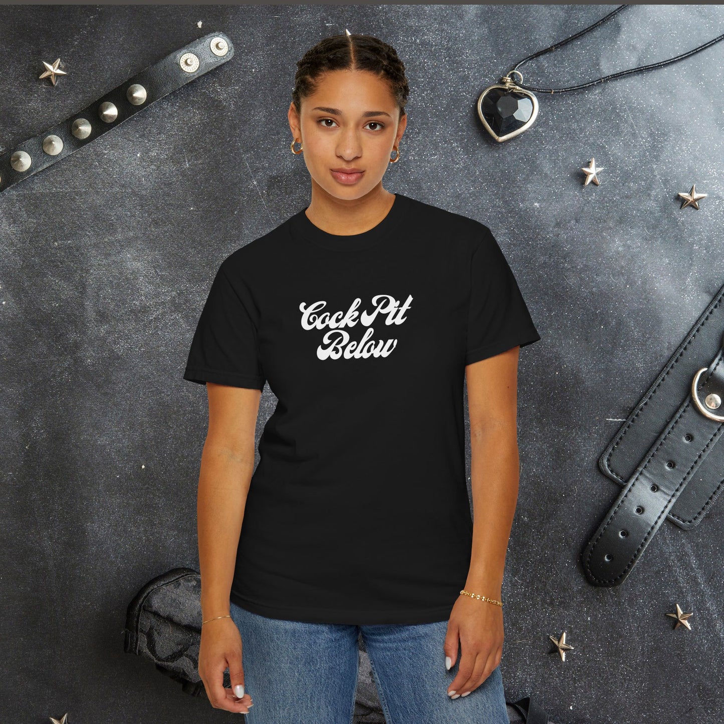 C*ck Pit Below | Bold Adult Humor Shirt for Naughty Gift Swaps or for the daring who like bold fashion